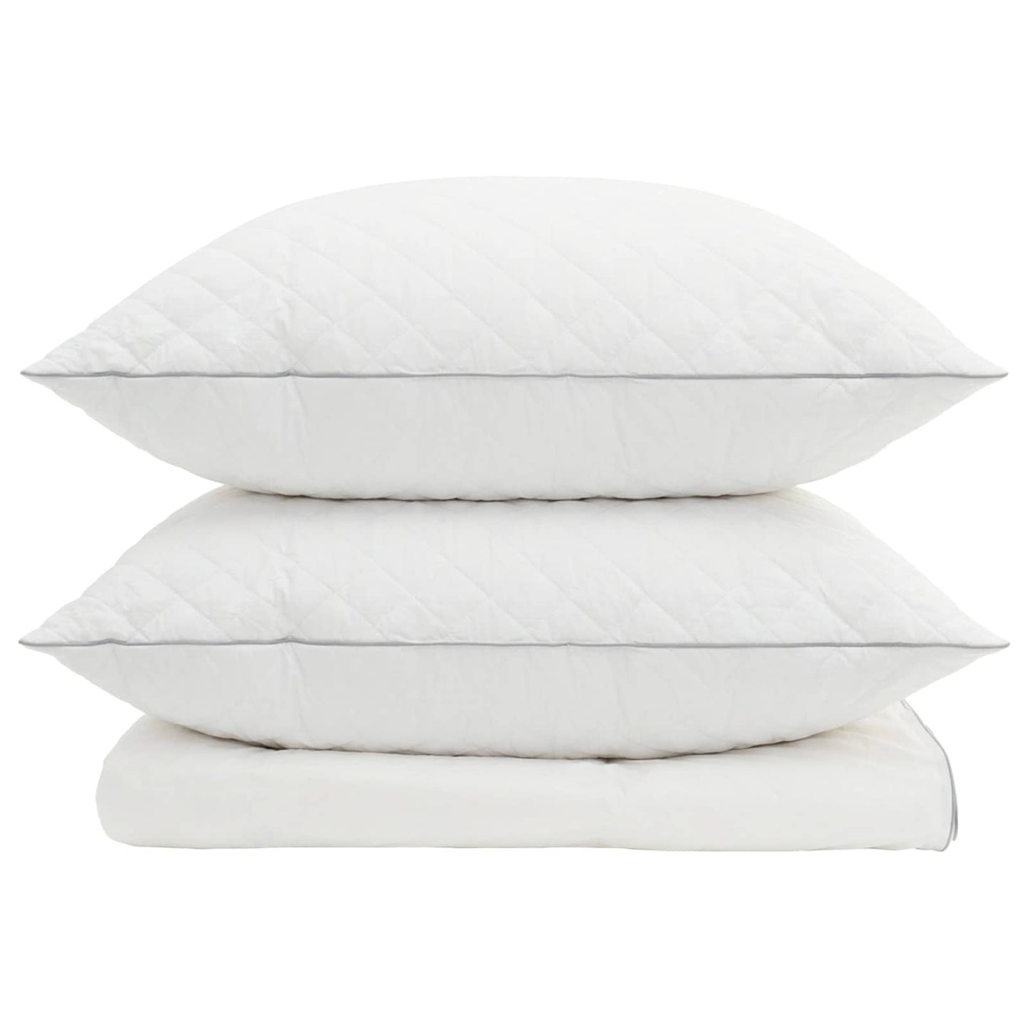 90% Goose Down Duvet Set FULDA 3 pcs 200 x 220 cm Summer White