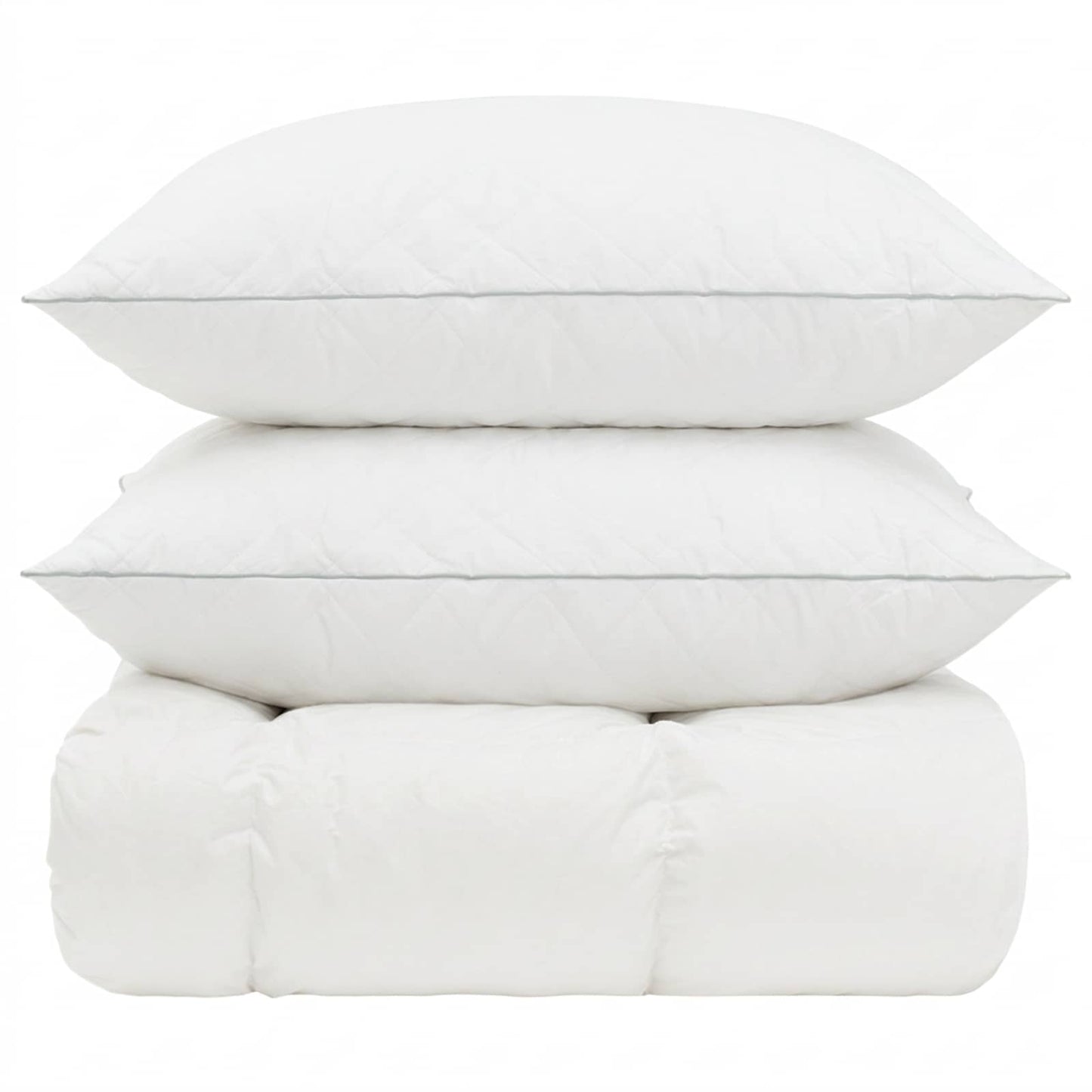 90% Goose Down Duvet Set FULDA 3 pcs 200 x 200 cm Winter White