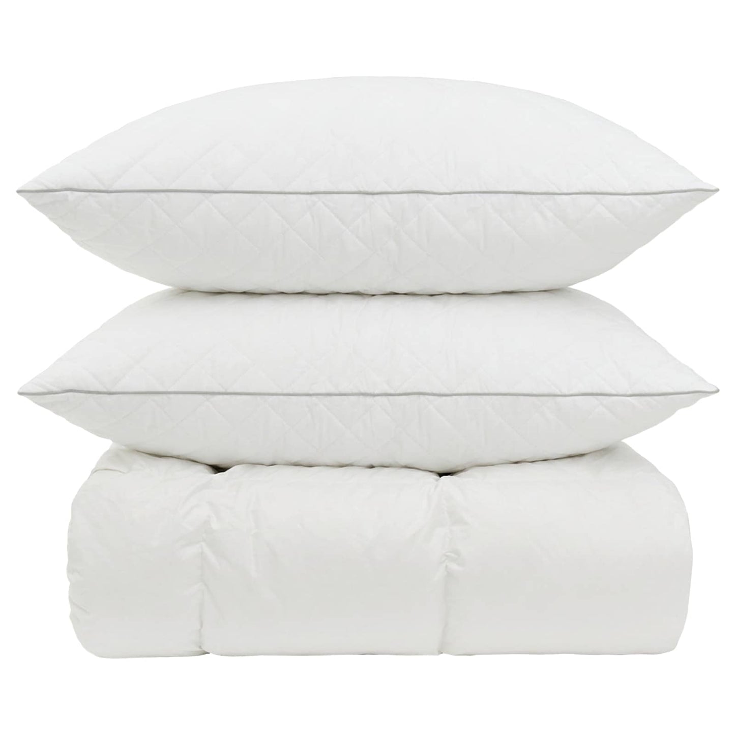 90% Goose Down Duvet Set FULDA 3 pcs 220 x 240 cm Winter White