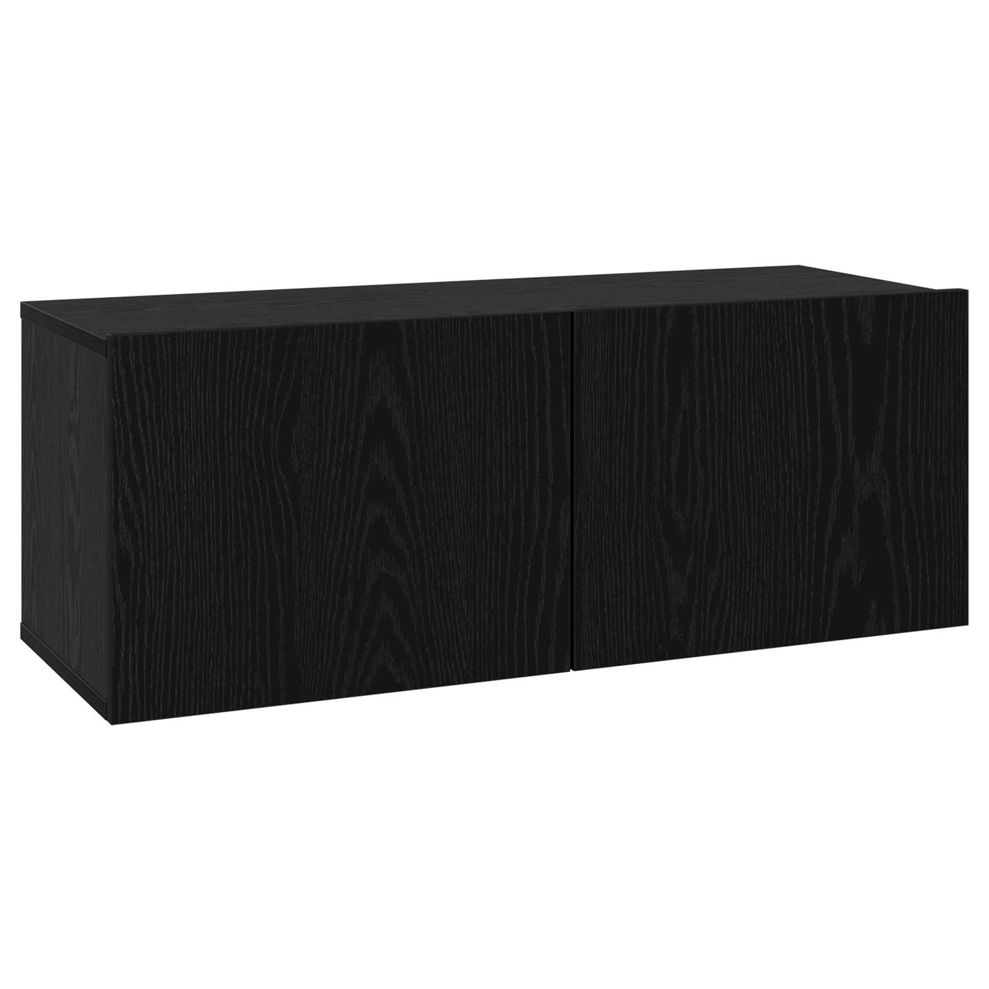 TV Cabinet Set 8 pcs 80 x 30 x 30 cm Black Oak Engineered Wood