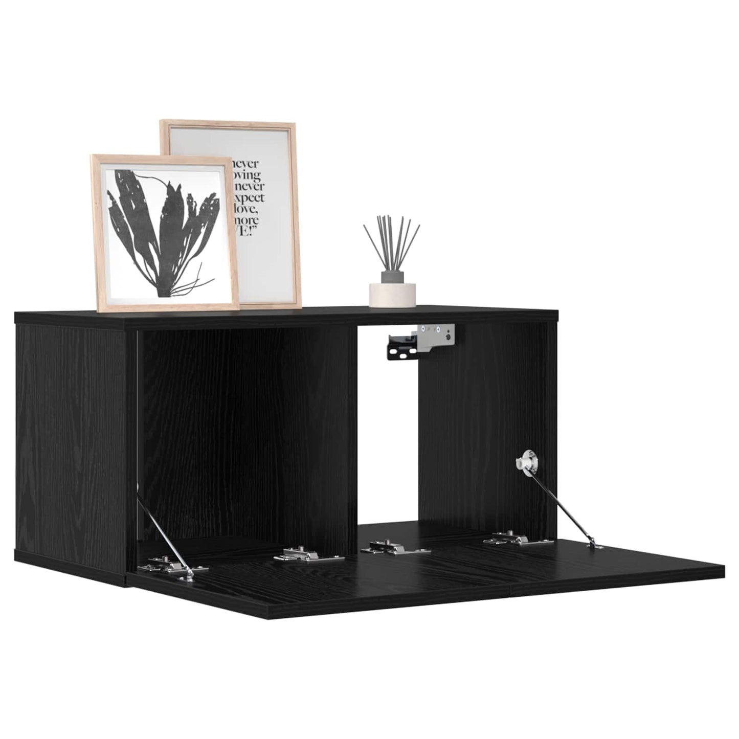 TV Cabinet Set 8 pcs 120 x 30 x 30 cm Black Oak Engineered Wood