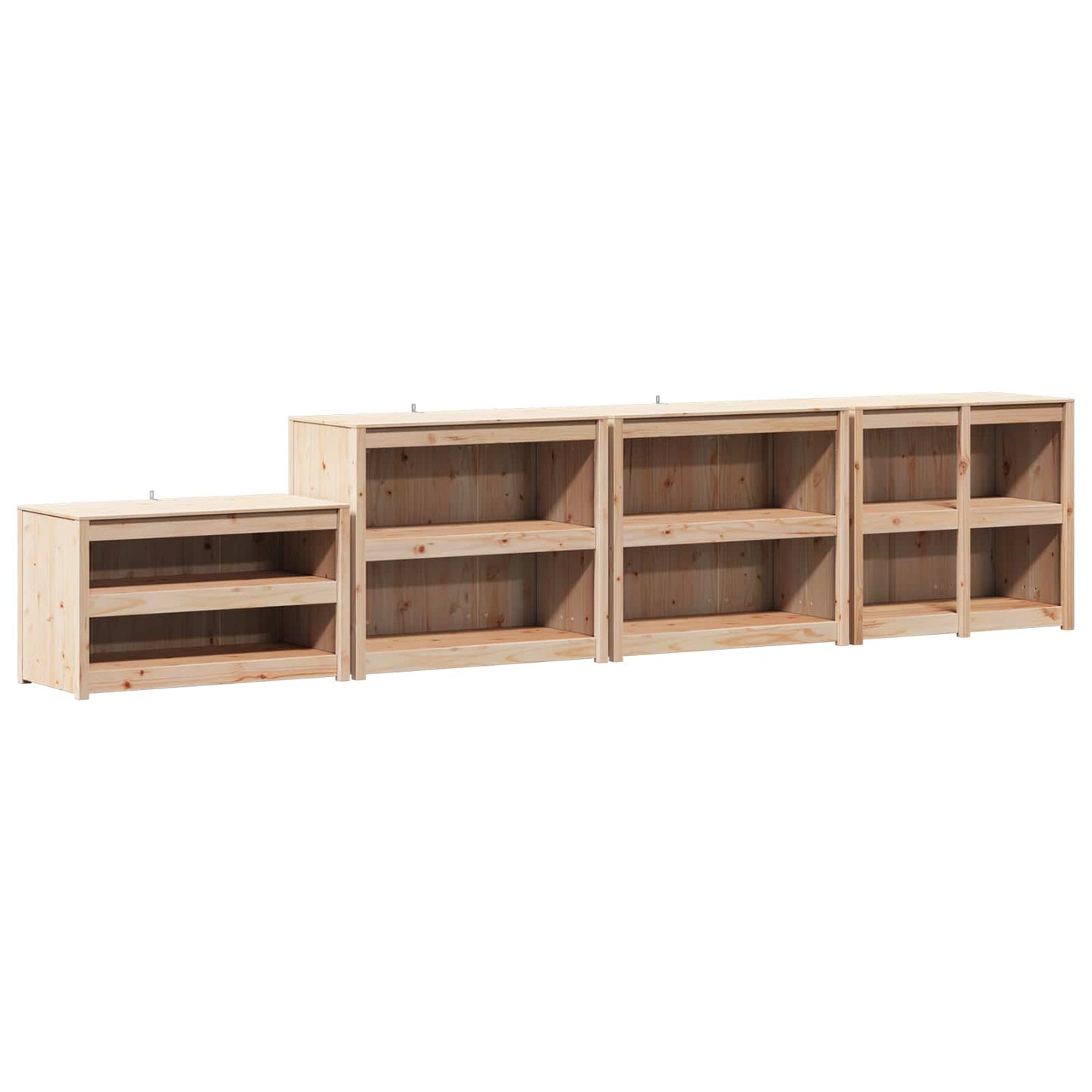 Outdoor Kitchen Cabinet MEPPEL 4 pcs Natural Douglas