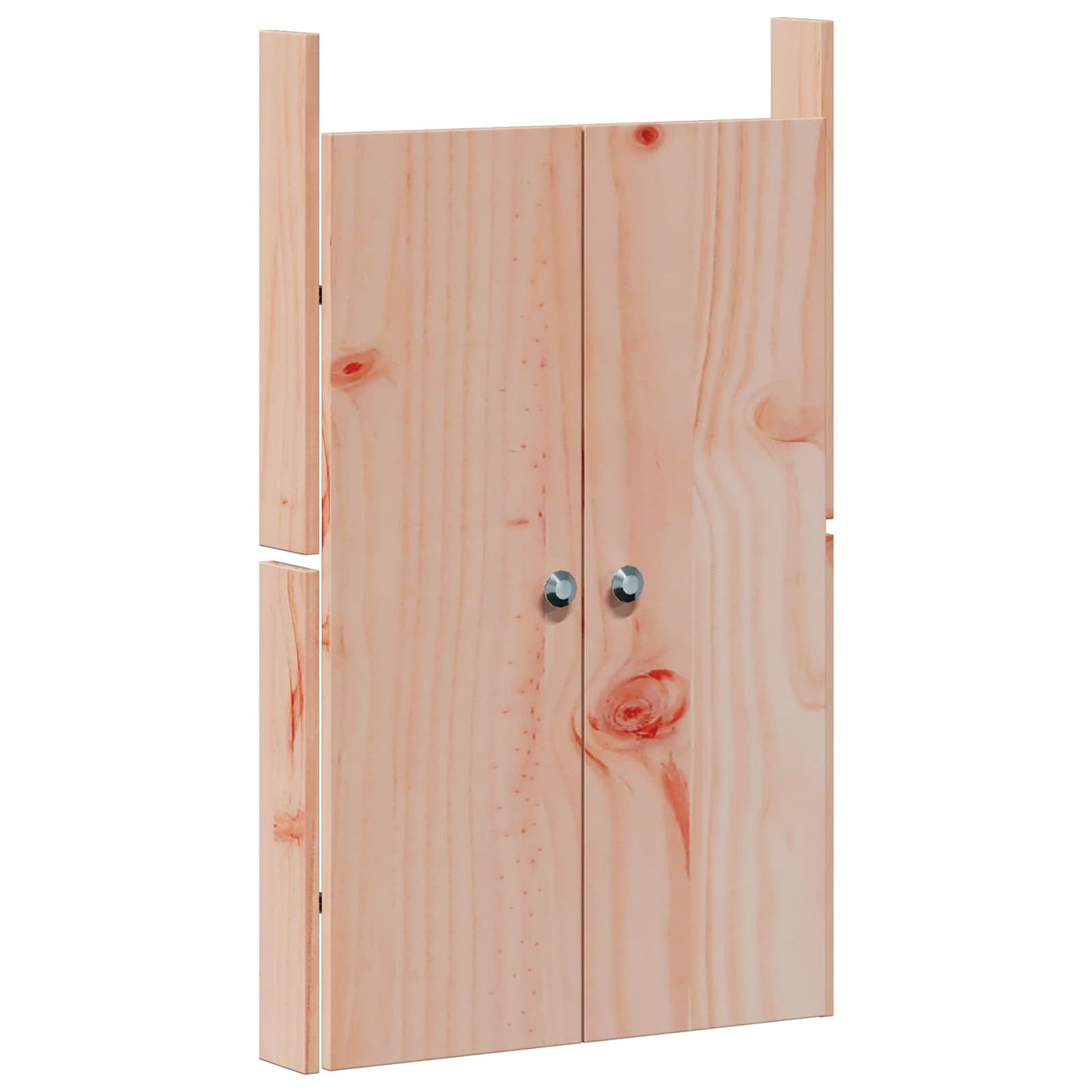 Outdoor Kitchen Cabinet MEPPEL 3 pcs White Solid Pine Wood