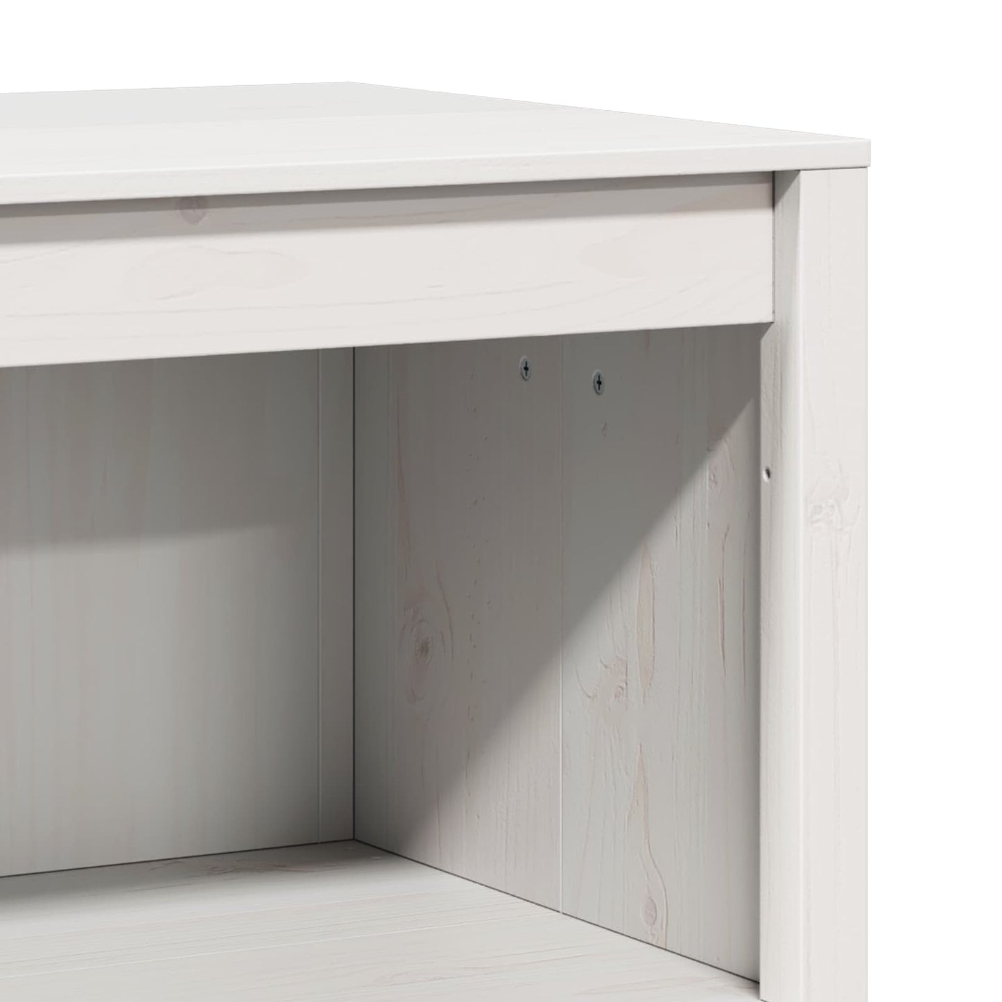 Outdoor Kitchen Cabinet MEPPEL 3 pcs White Solid Pine Wood