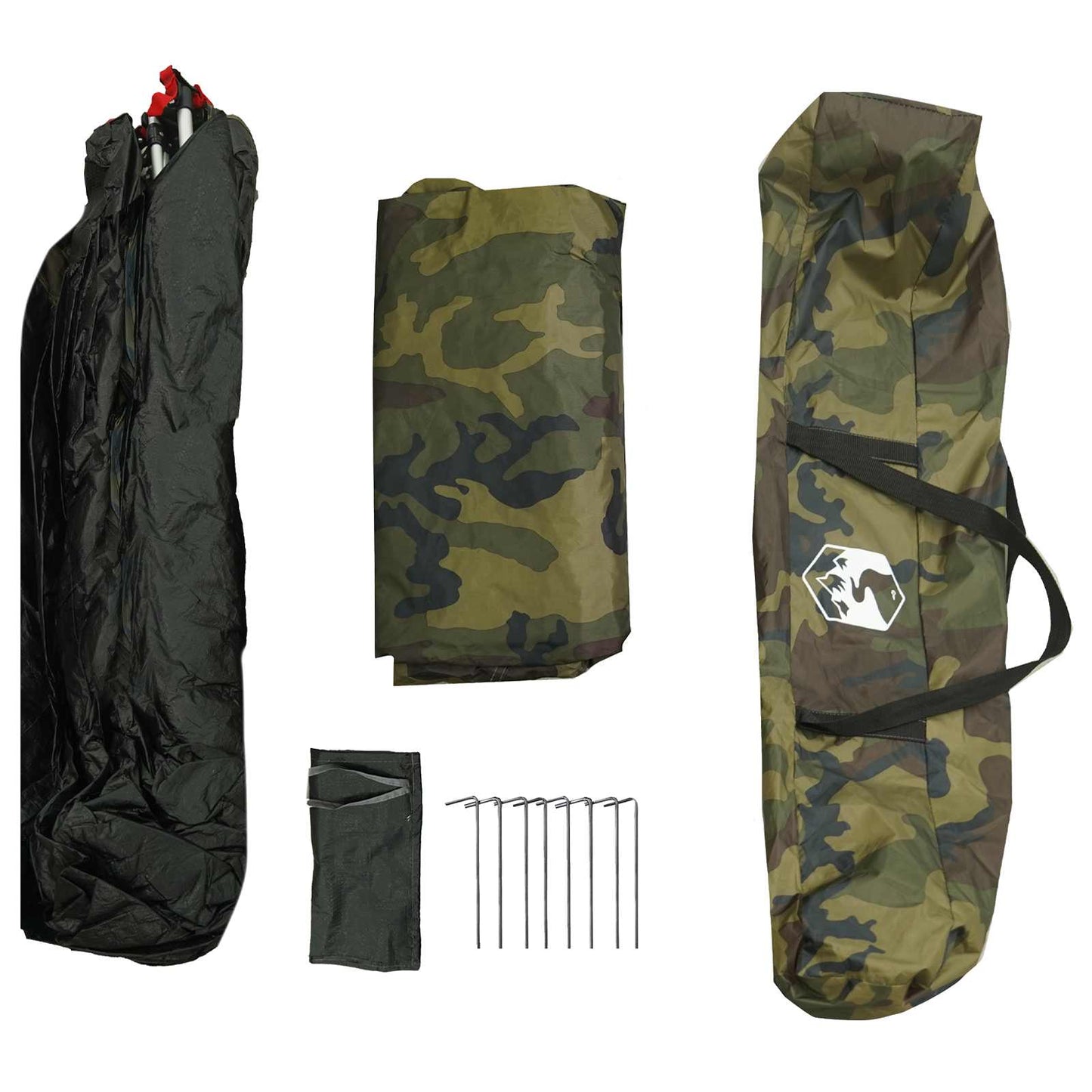 Fishing Tent Quick Release 4-Person Light Camouflage