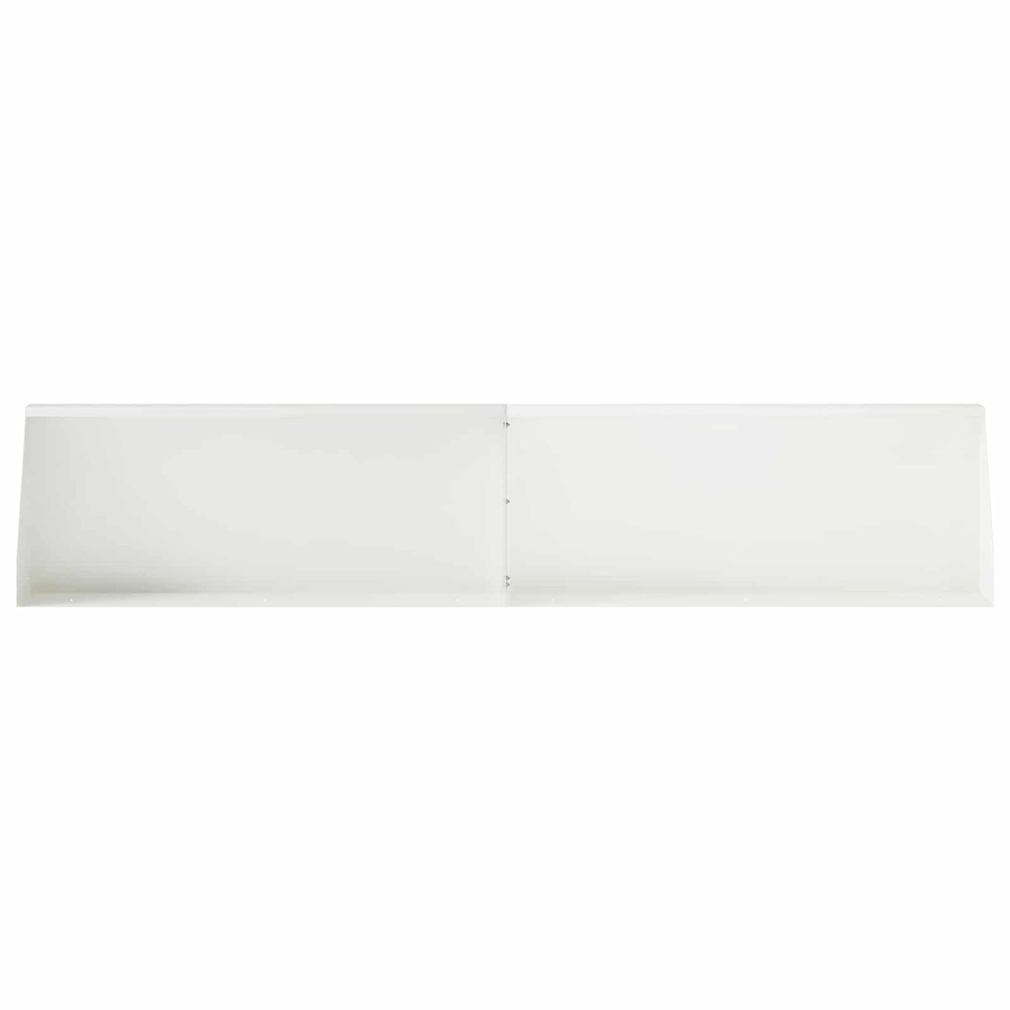 Retaining Wall 2 pcs 100 x 12 x 30 cm Steel White