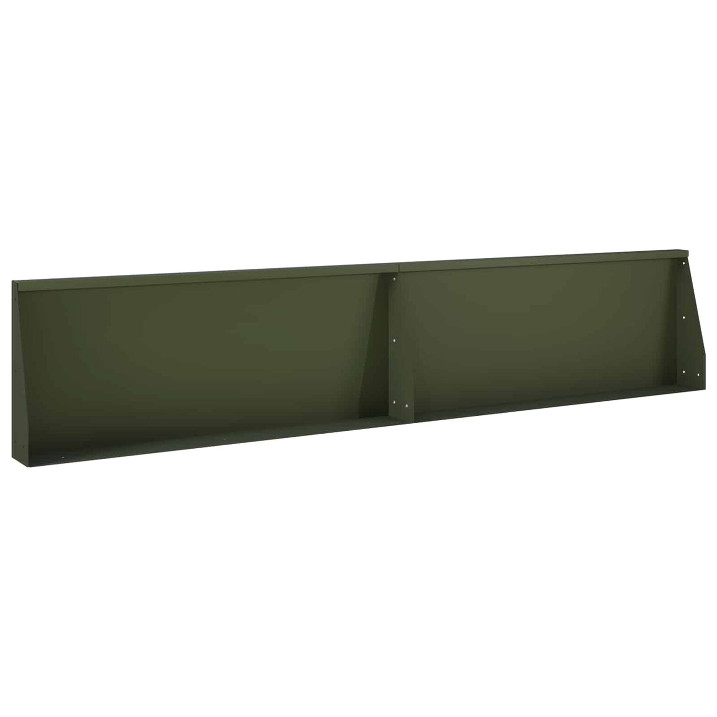 Retaining Wall 2 pcs 100 x 12 x 30 cm Steel Olive Green