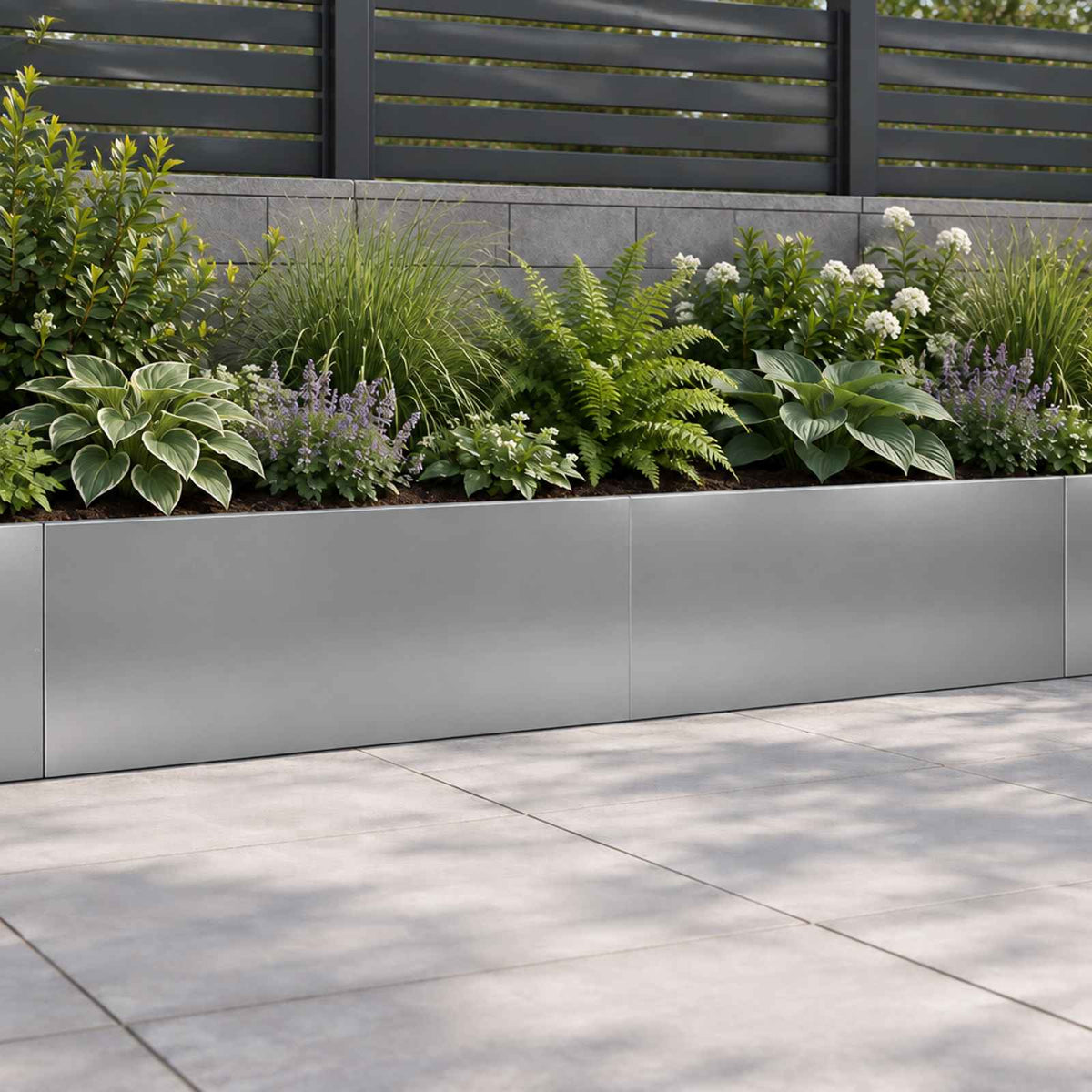 Retaining Wall 2 pcs 100 x 12 x 30 cm Galvanised Steel Silver