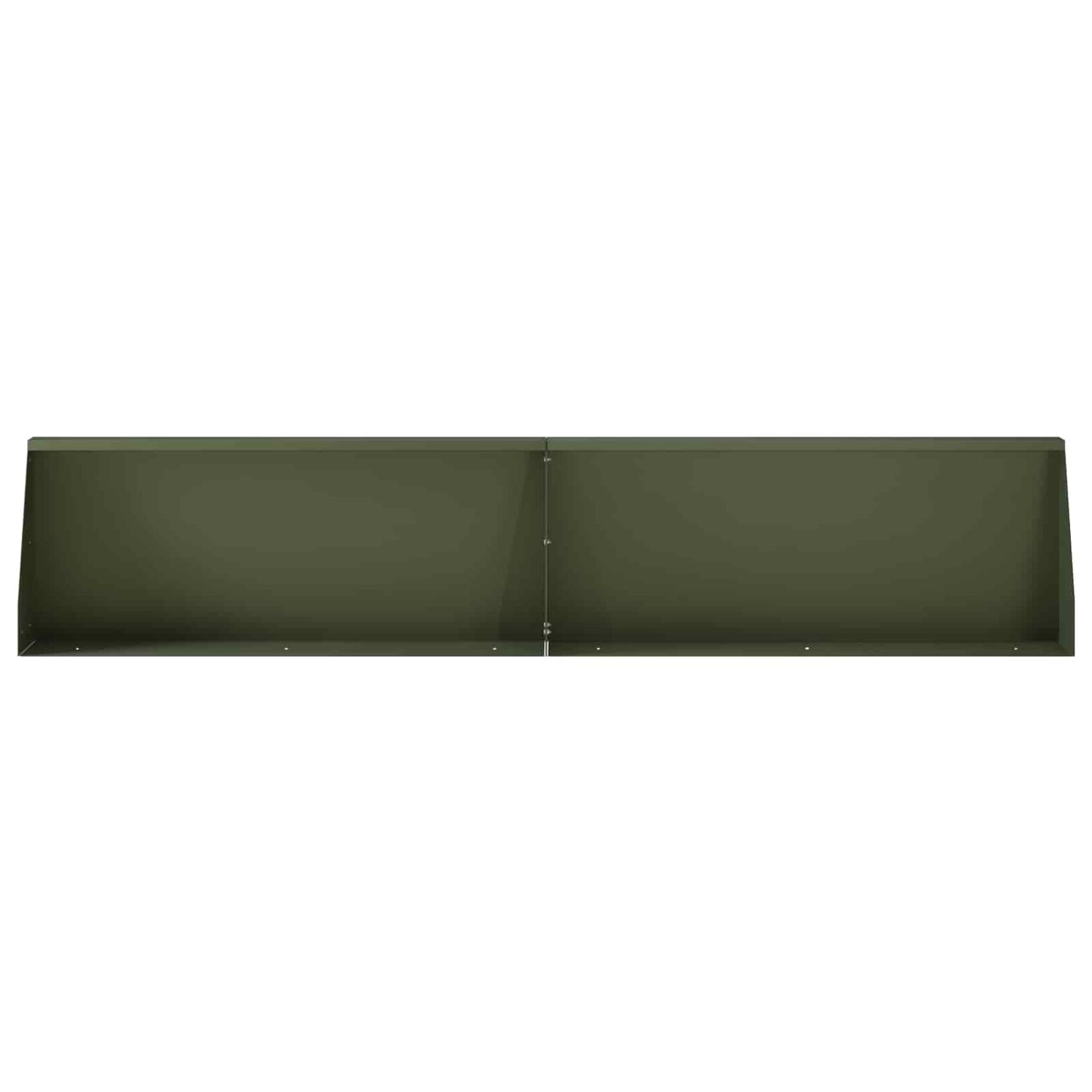 Retaining Wall 2 pcs 100 x 12 x 40 cm Steel Olive Green