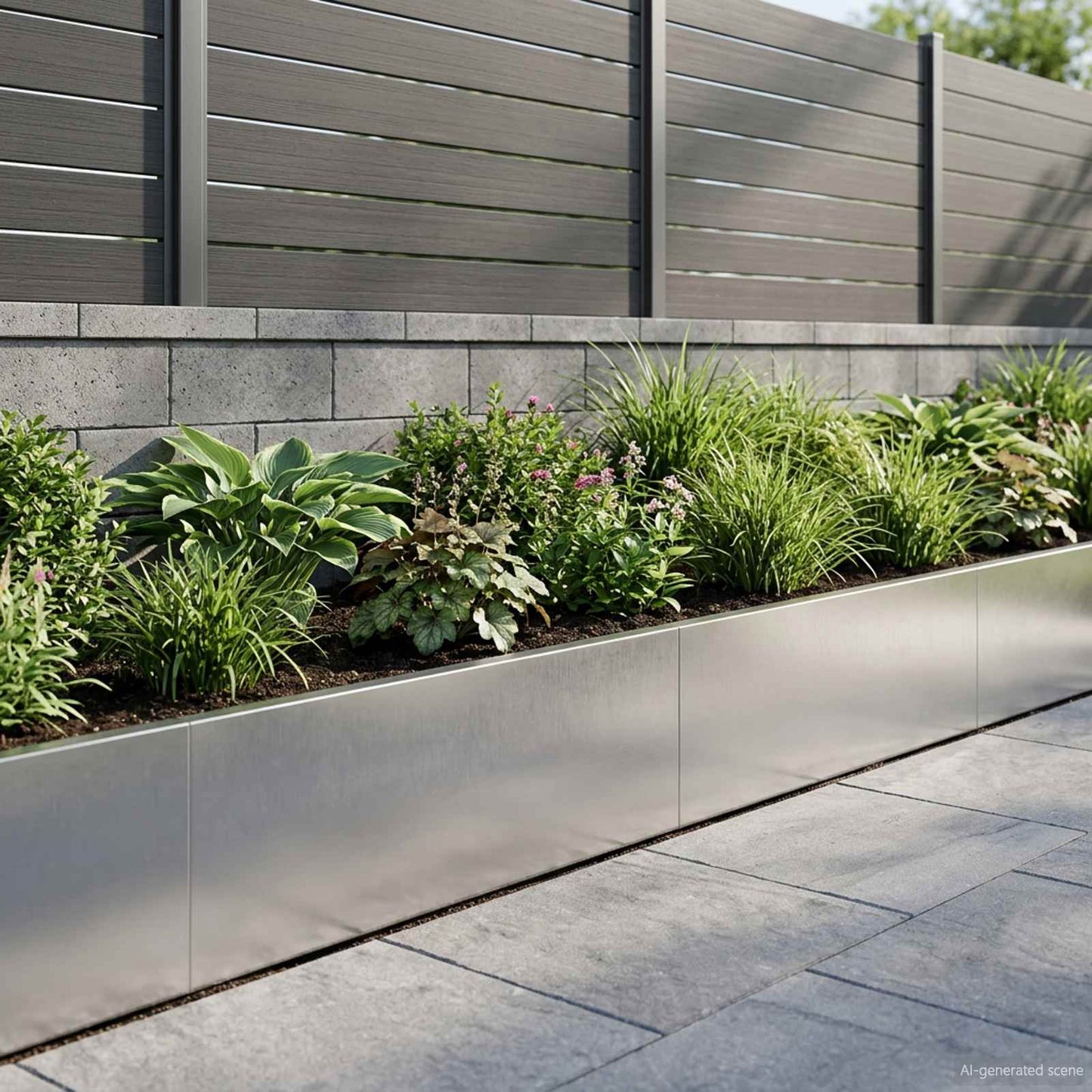 Retaining Wall 2 pcs 100 x 12 x 40 cm Stainless Steel Silver