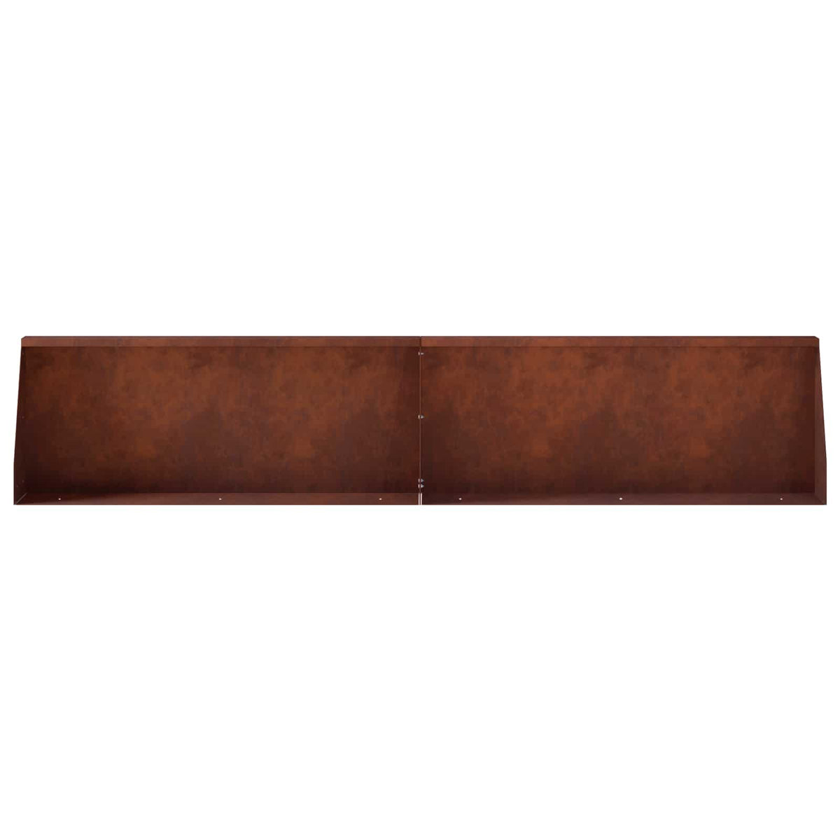 Retaining Wall 2 pcs 100 x 12 x 50 cm Weathering Steel Rusty