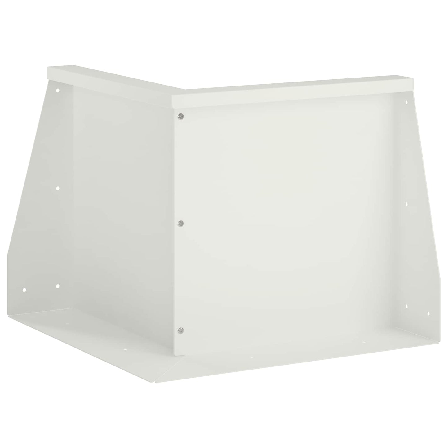 Retaining Wall 50 x 50 x 30 cm Steel White