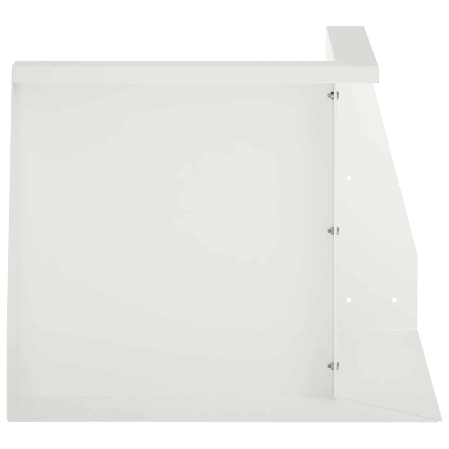 Retaining Wall 2 pcs 50 x 50 x 30 cm Steel White