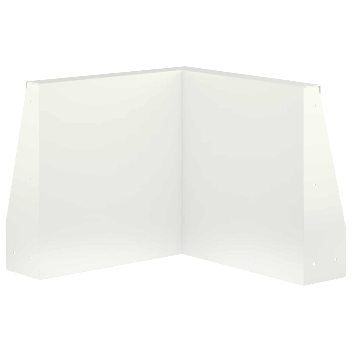 Retaining Wall 50 x 50 x 40 cm Steel White