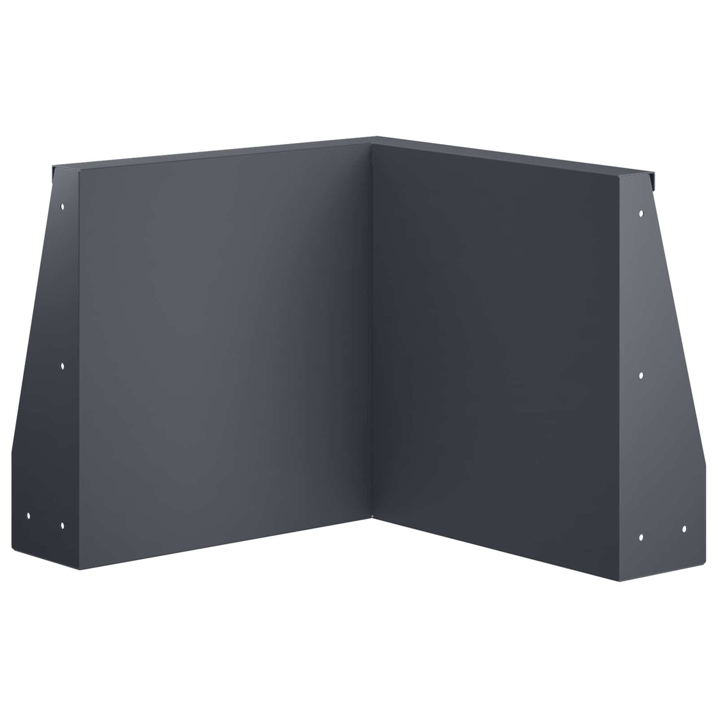 Retaining Wall 50 x 50 x 40 cm Steel Anthracite