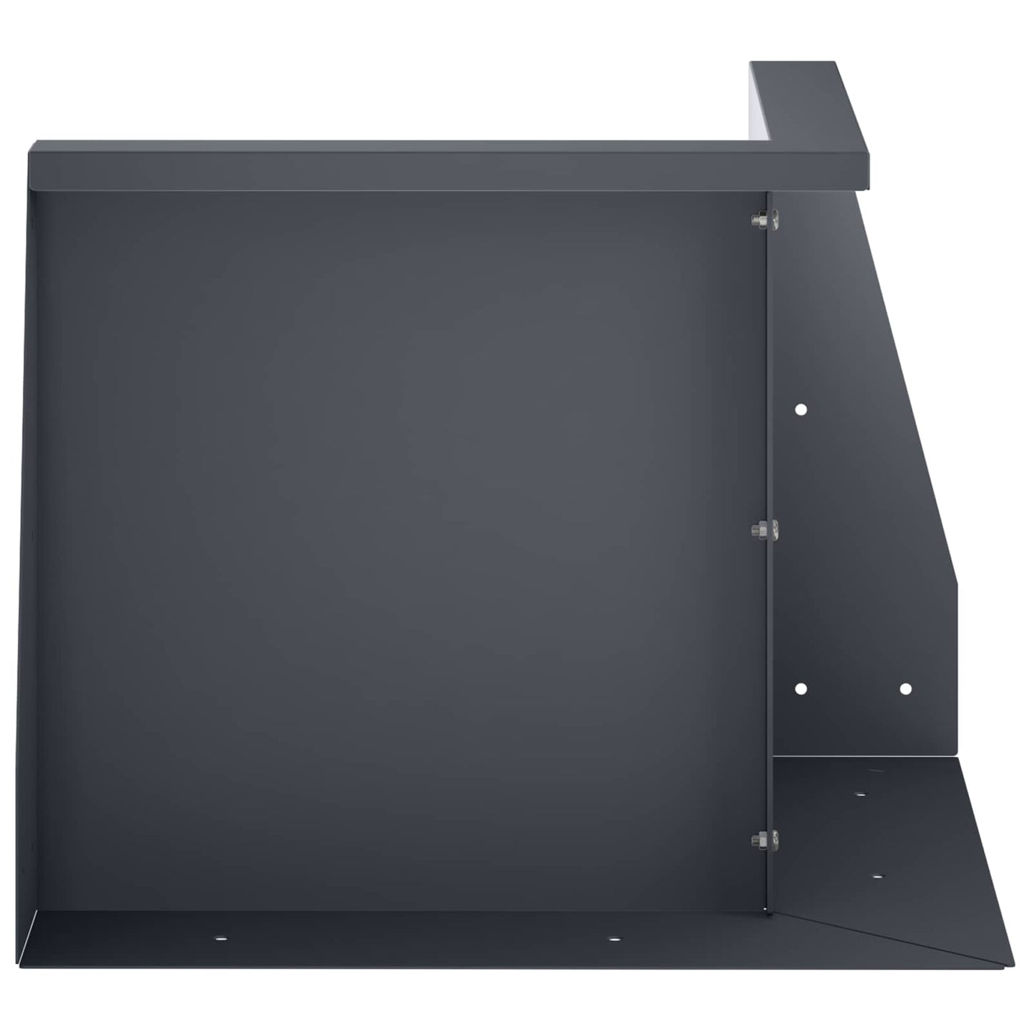 Retaining Wall 50 x 50 x 40 cm Steel Anthracite