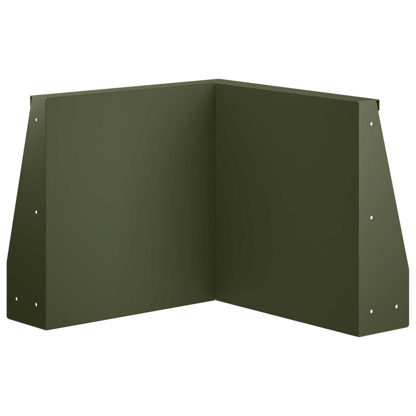 Retaining Wall 50 x 50 x 40 cm Steel Olive Green