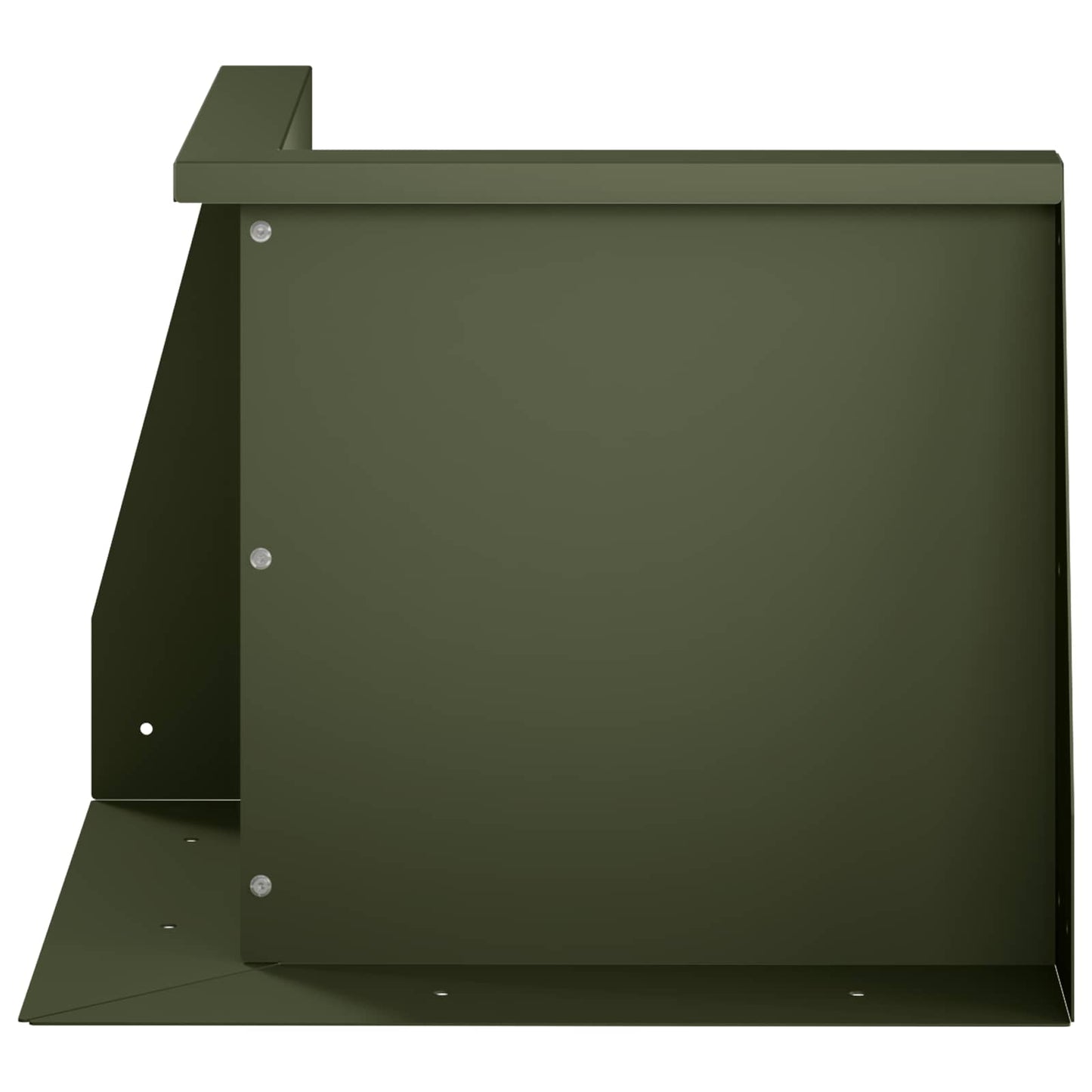Retaining Wall 50 x 50 x 40 cm Steel Olive Green