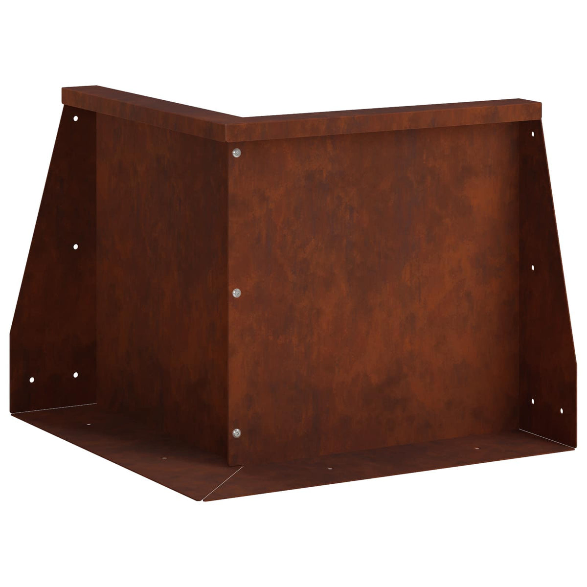 Retaining Wall 50 x 50 x 40 cm Weathering Steel Rusty