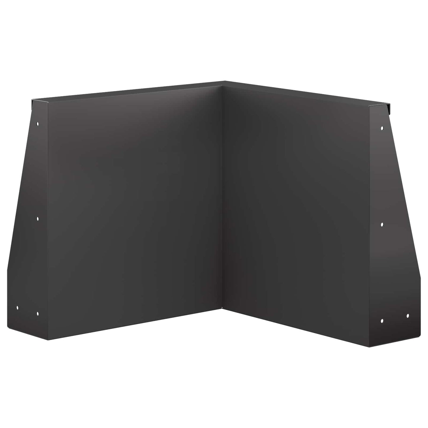 Retaining Wall 2 pcs 50 x 50 x 50 cm Steel Black