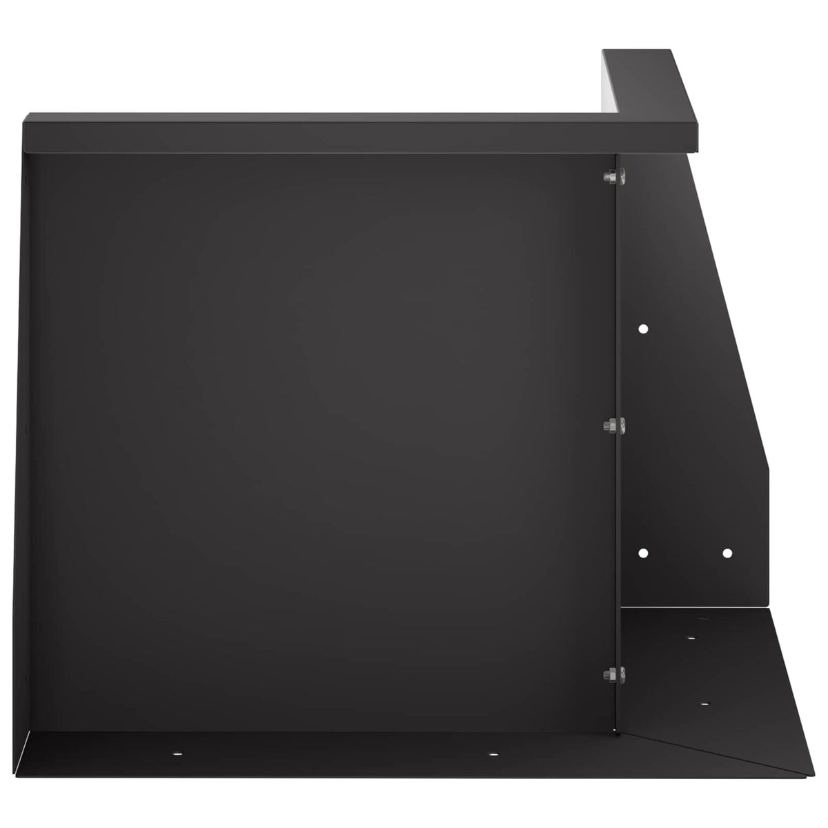 Retaining Wall 2 pcs 50 x 50 x 50 cm Steel Black