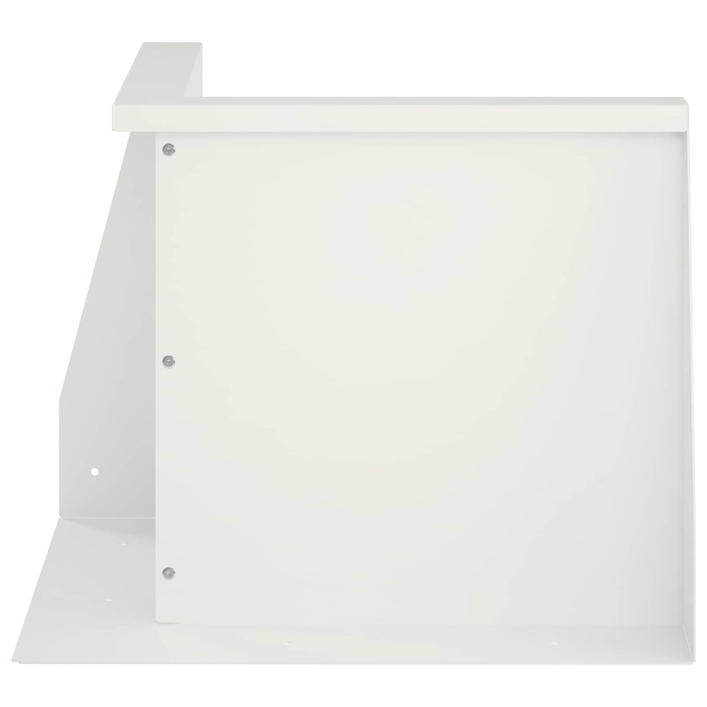 Retaining Wall 50 x 50 x 50 cm Steel White