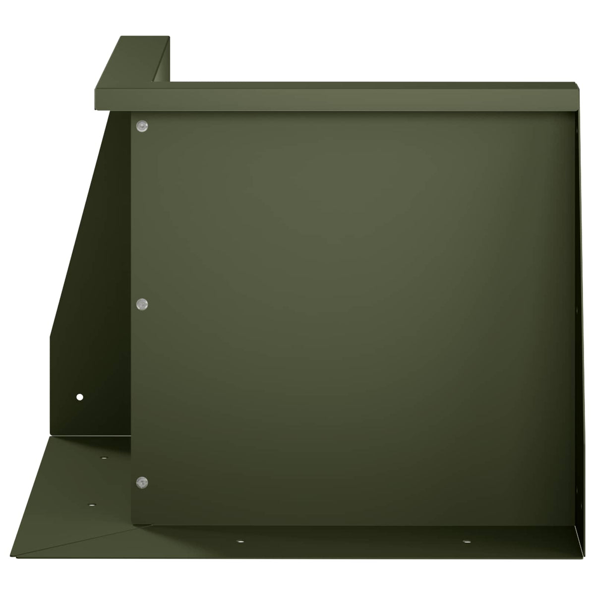 Retaining Wall 50 x 50 x 50 cm Steel Olive Green
