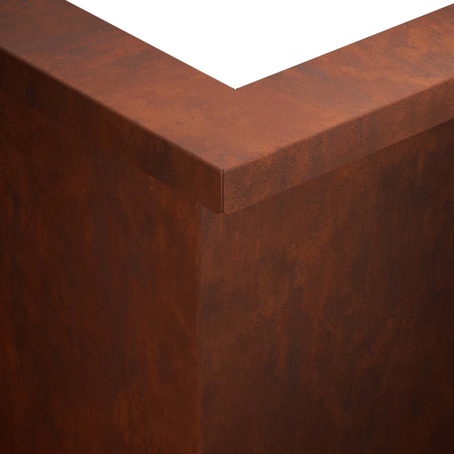 Retaining Wall 50 x 50 x 50 cm Weathering Steel Rusty