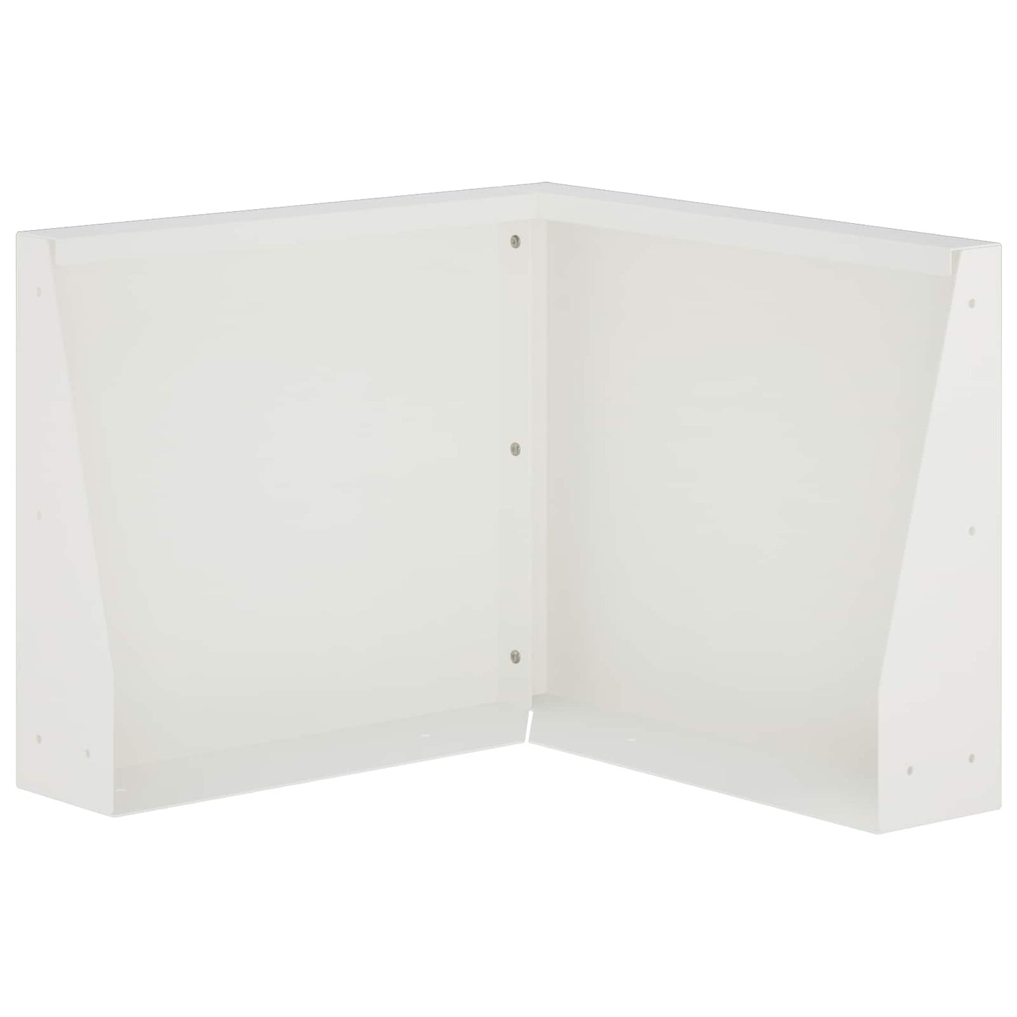 Retaining Wall 50 x 50 x 30 cm Steel White