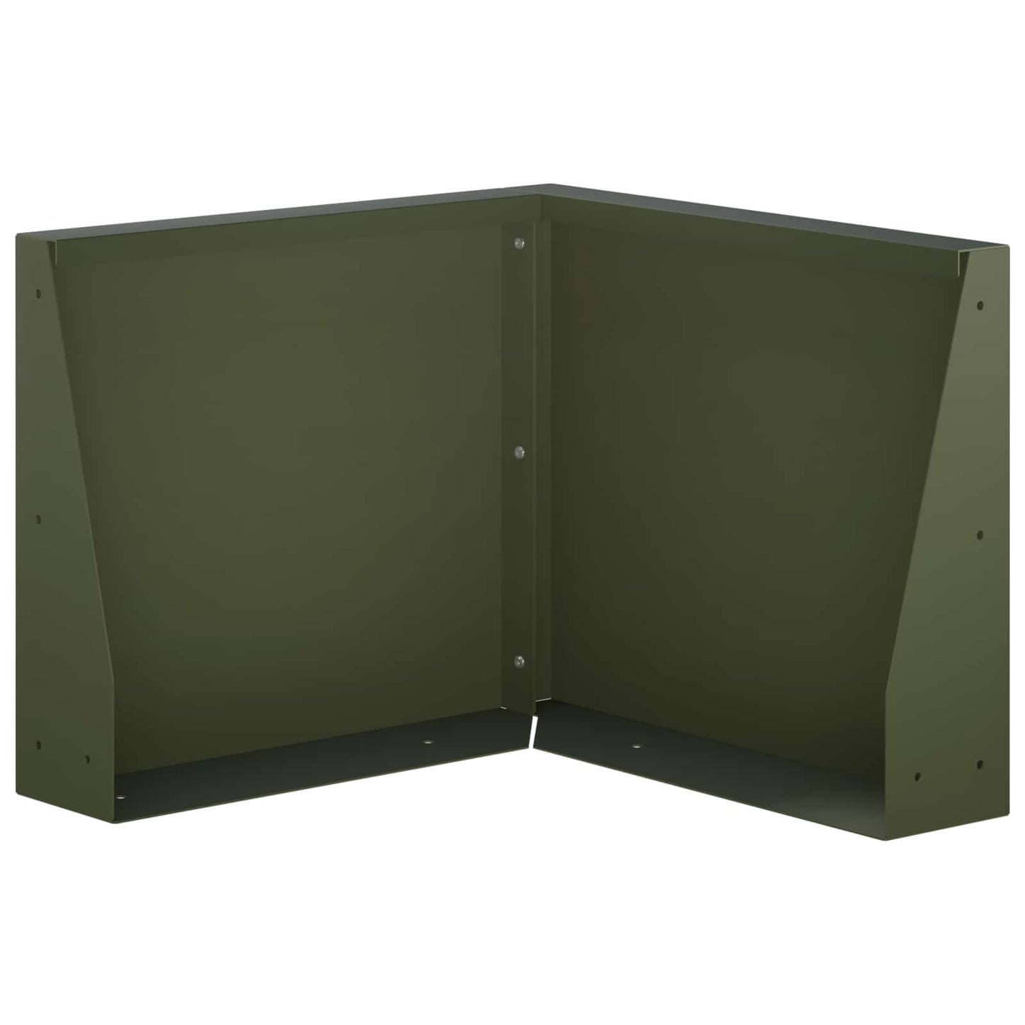 Retaining Wall 50 x 50 x 30 cm Steel Olive Green