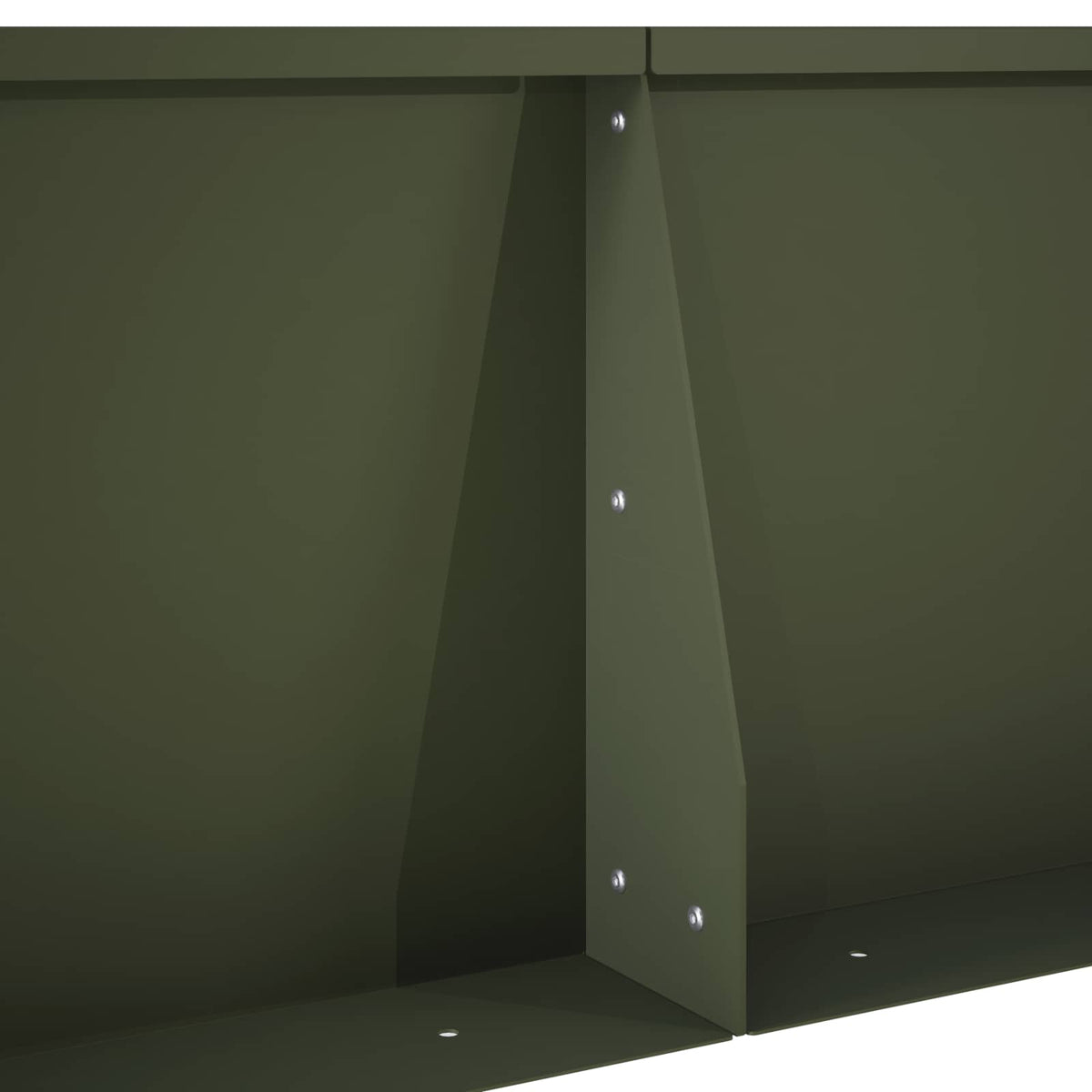 Retaining Wall 2 pcs 50 x 50 x 30 cm Steel Olive Green