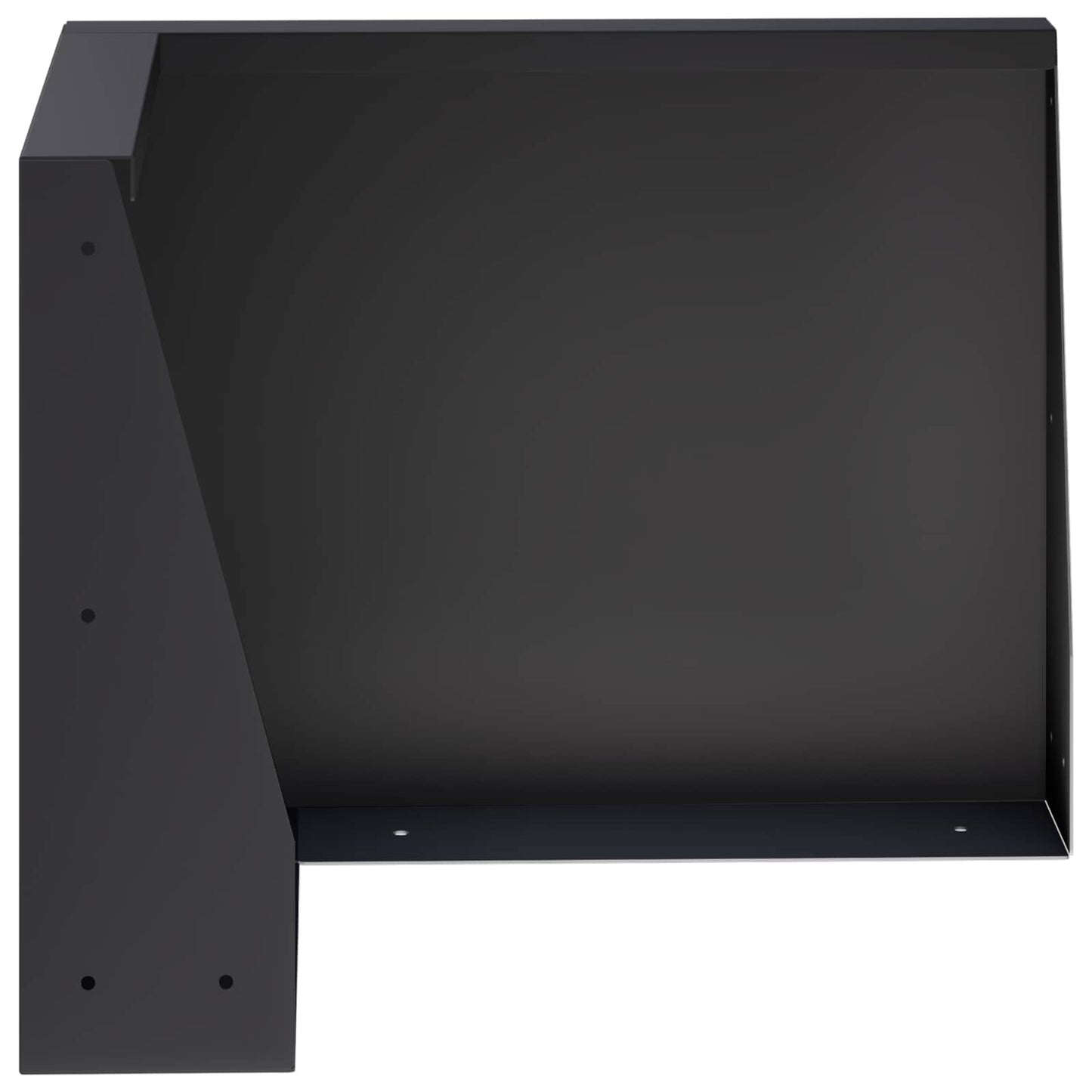 Retaining Wall 2 pcs 50 x 50 x 40 cm Steel Black