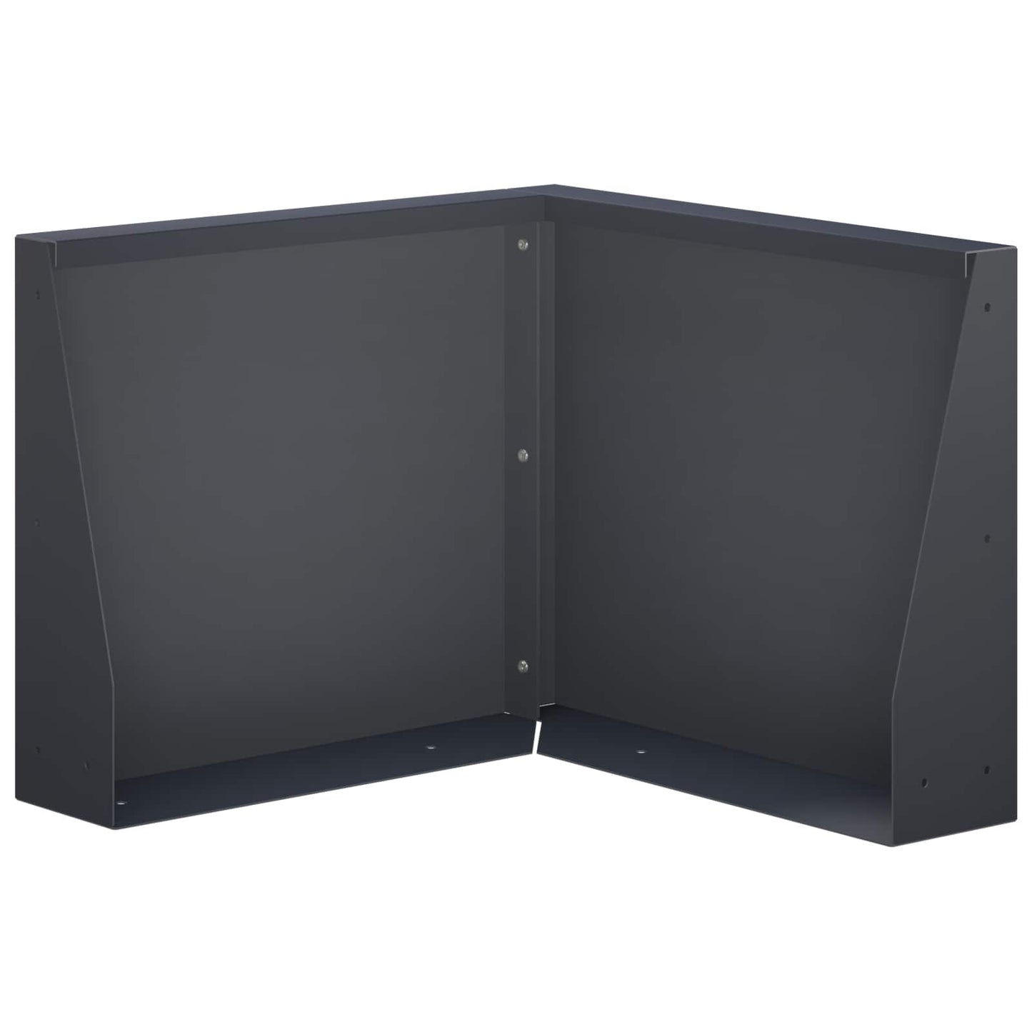 Retaining Wall 50 x 50 x 40 cm Steel Anthracite