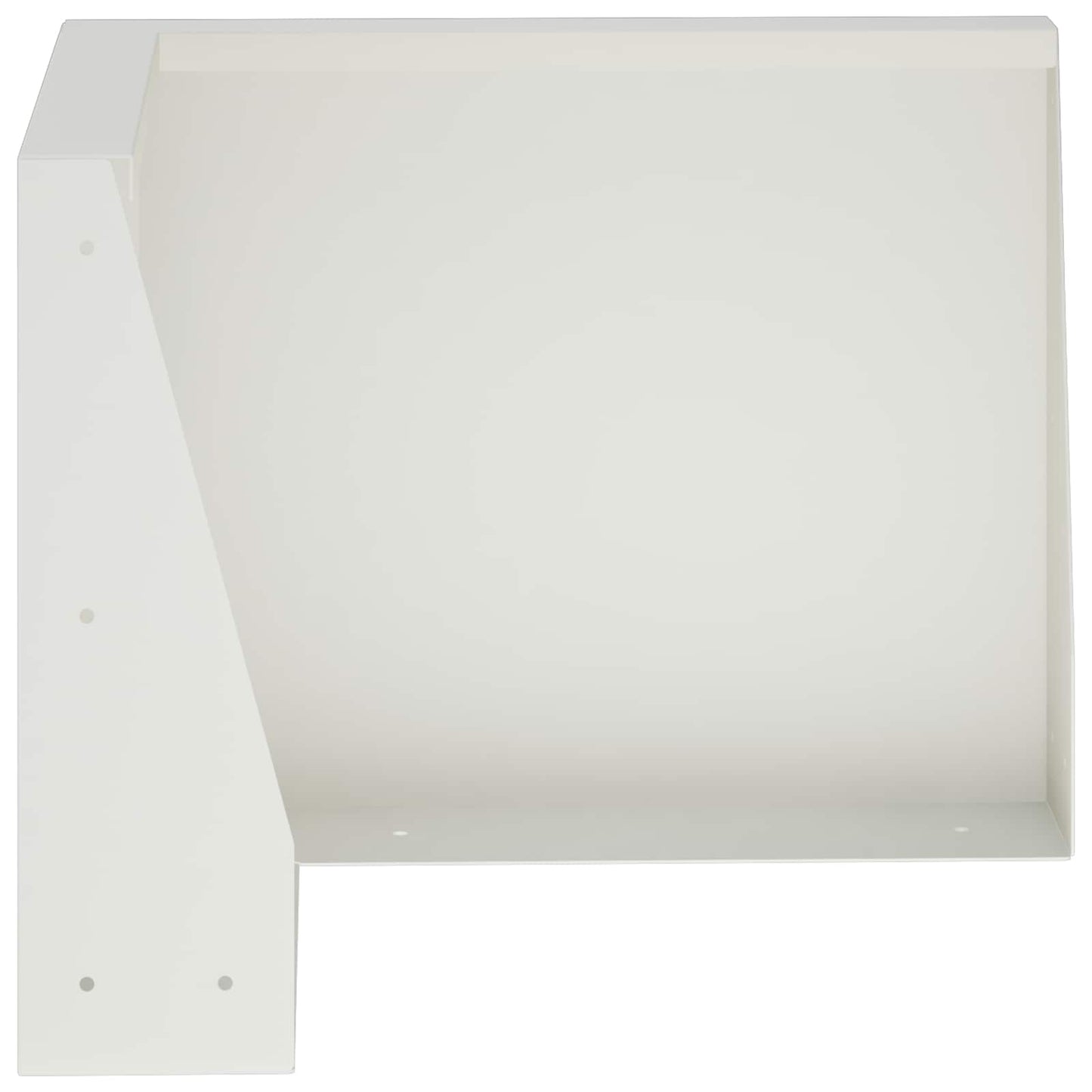 Retaining Wall 50 x 50 x 50 cm Steel White