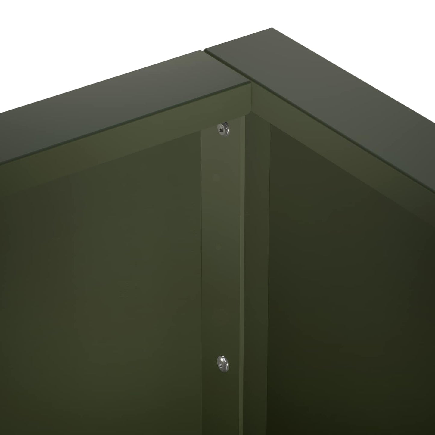 Retaining Wall 2 pcs 50 x 50 x 50 cm Steel Olive Green