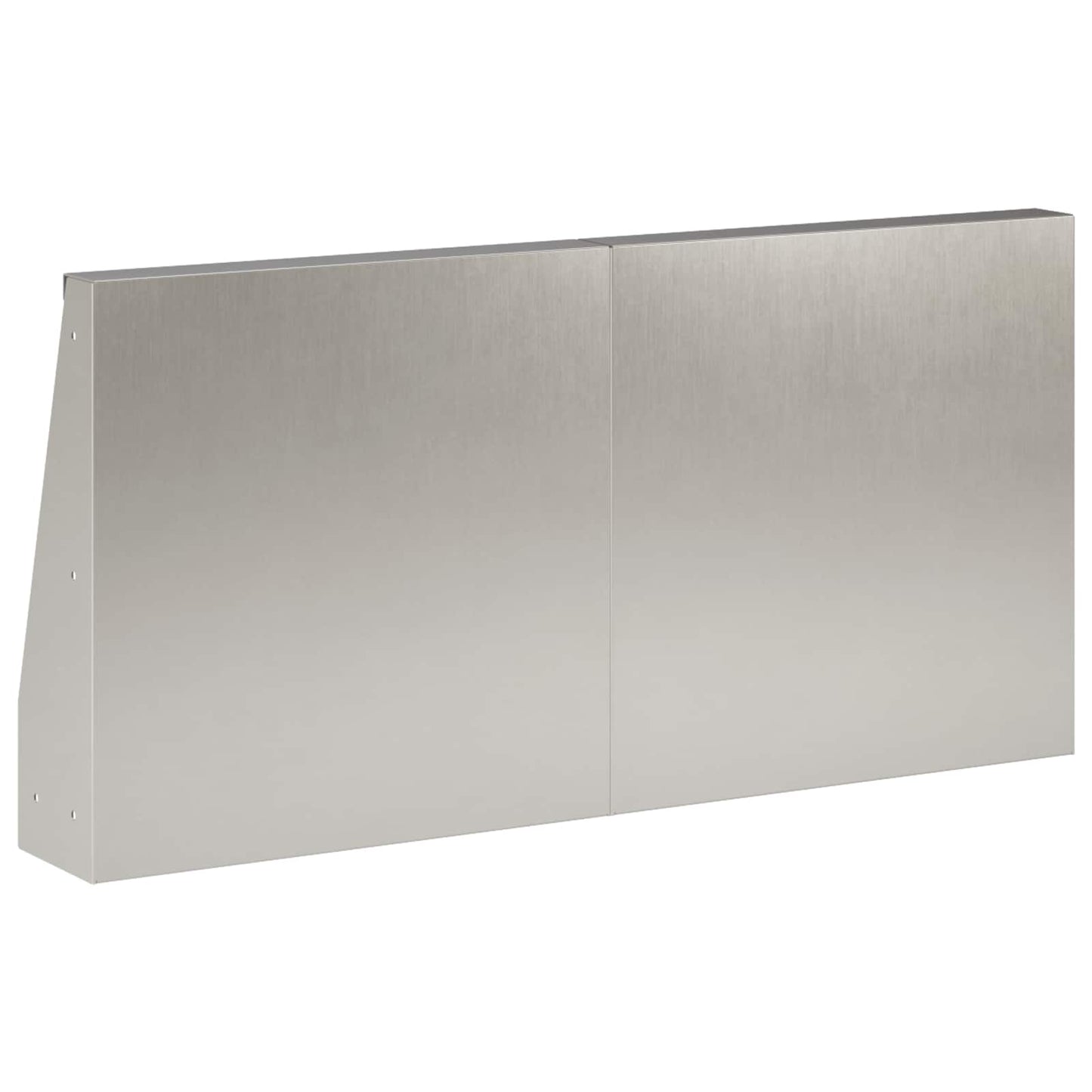 Retaining Wall 2 pcs 40 x 12 x 30 cm Stainless Steel Silver