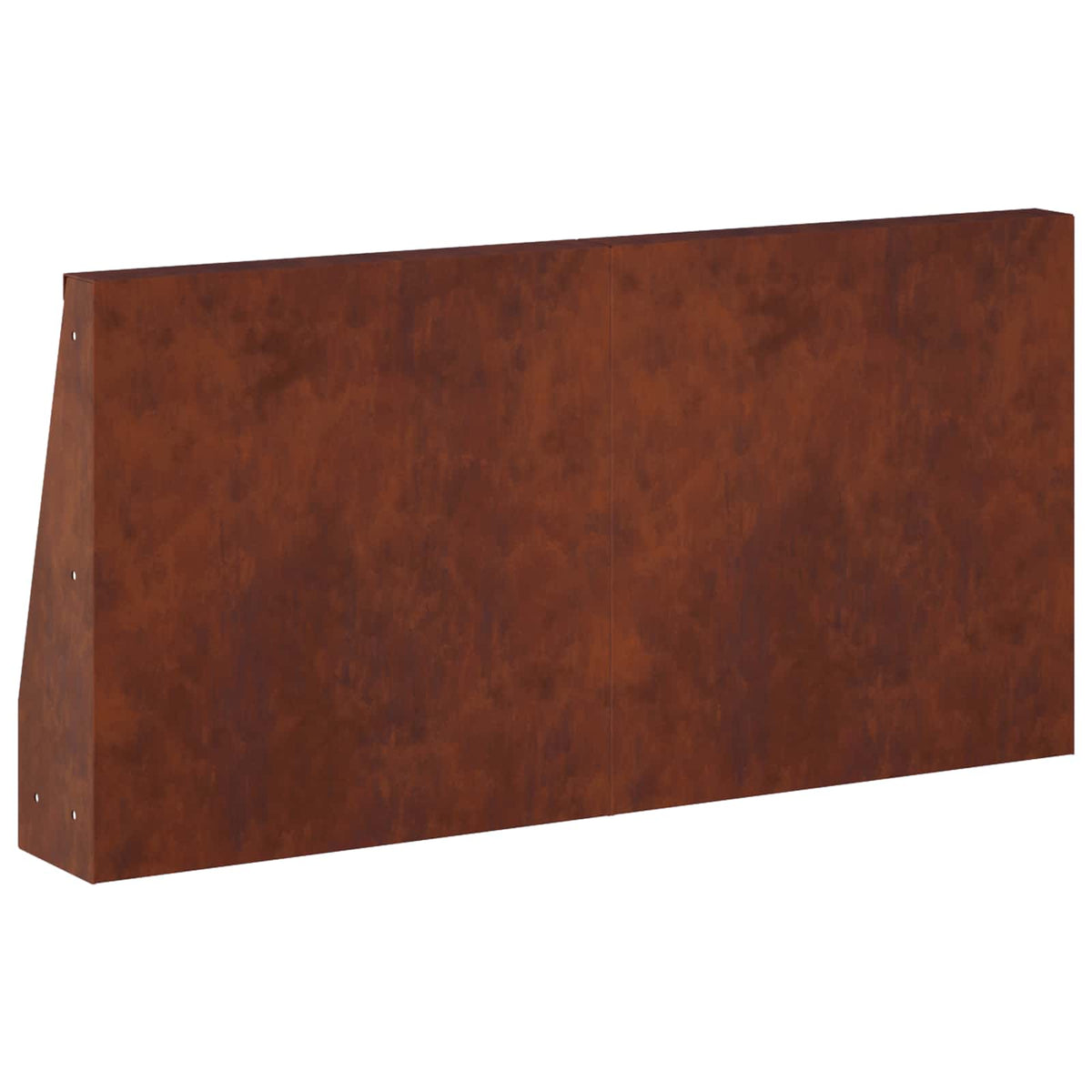 Retaining Wall 2 pcs 40 x 12 x 30 cm Weathering Steel Rusty