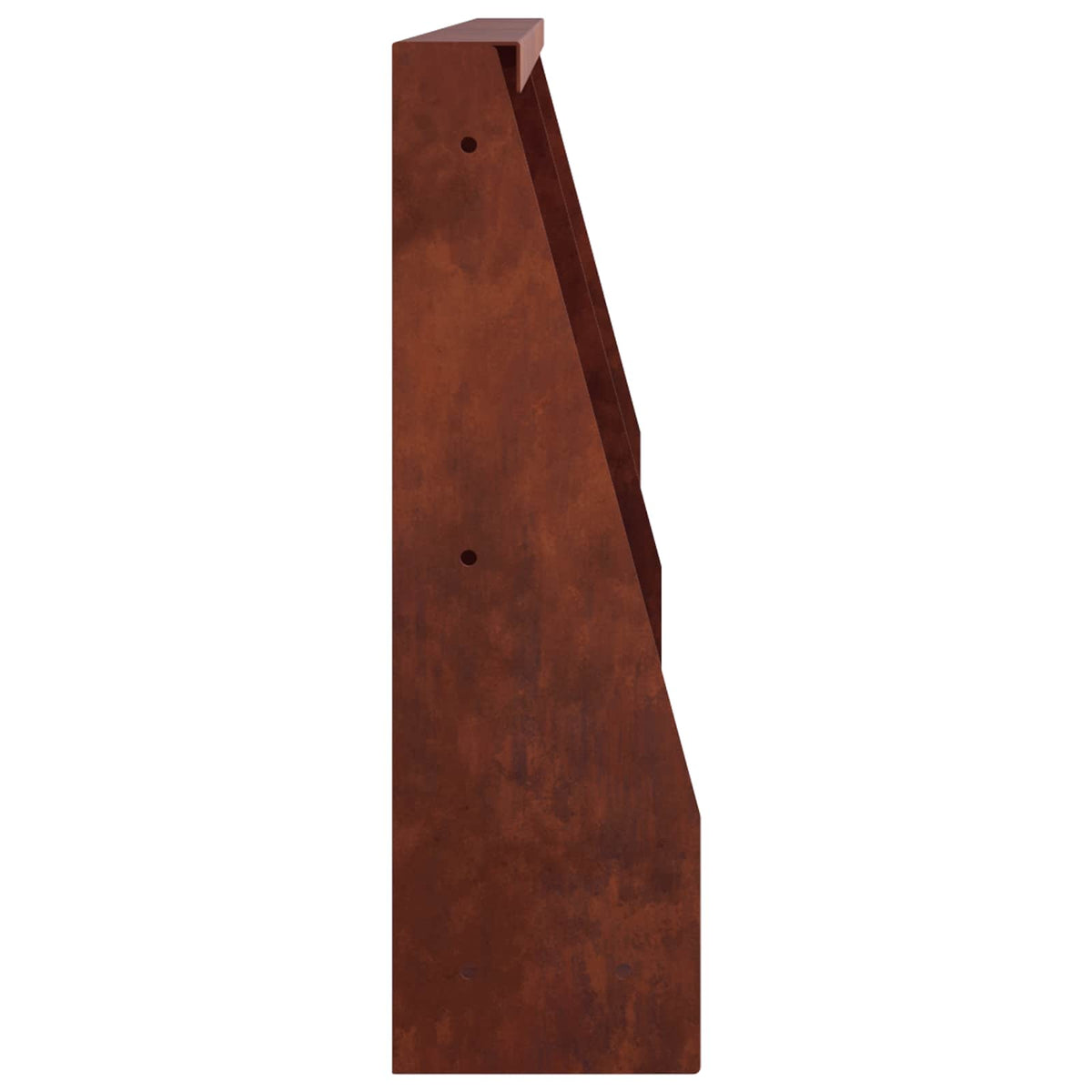 Retaining Wall 2 pcs 40 x 12 x 30 cm Weathering Steel Rusty