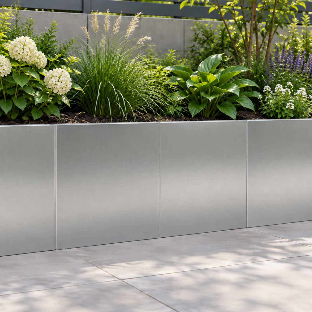Retaining Wall 2 pcs 40 x 12 x 50 cm Galvanised Steel Silver