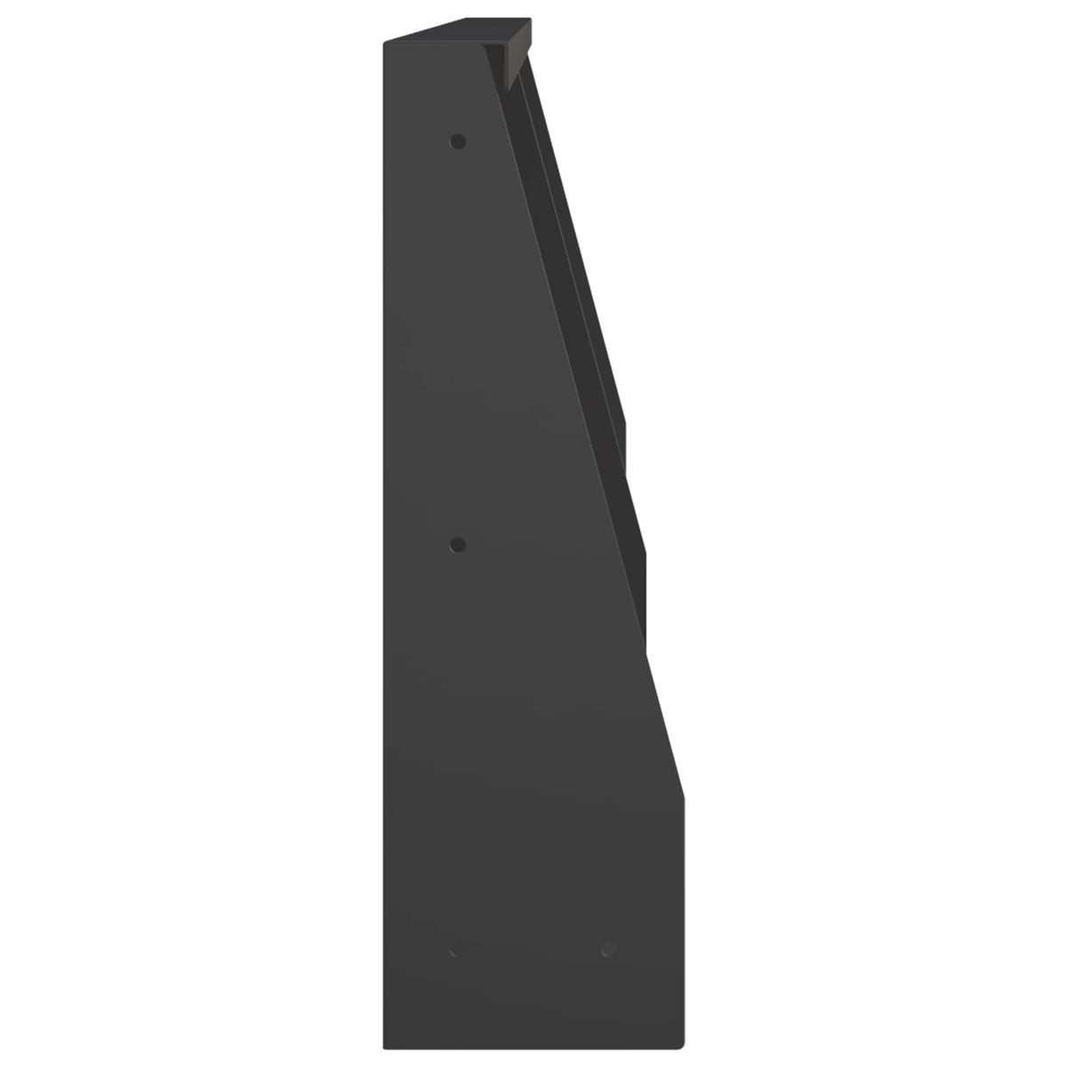 Retaining Wall 2 pcs 40 x 12 x 50 cm Steel Black