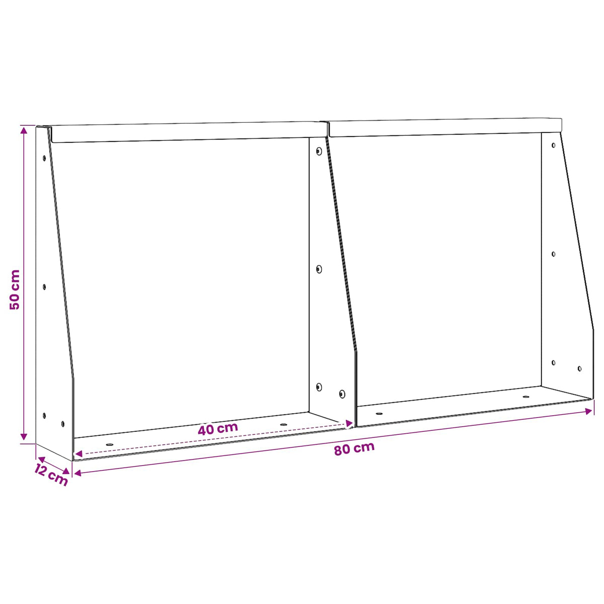 Retaining Wall 2 pcs 40 x 12 x 50 cm Stainless Steel Silver