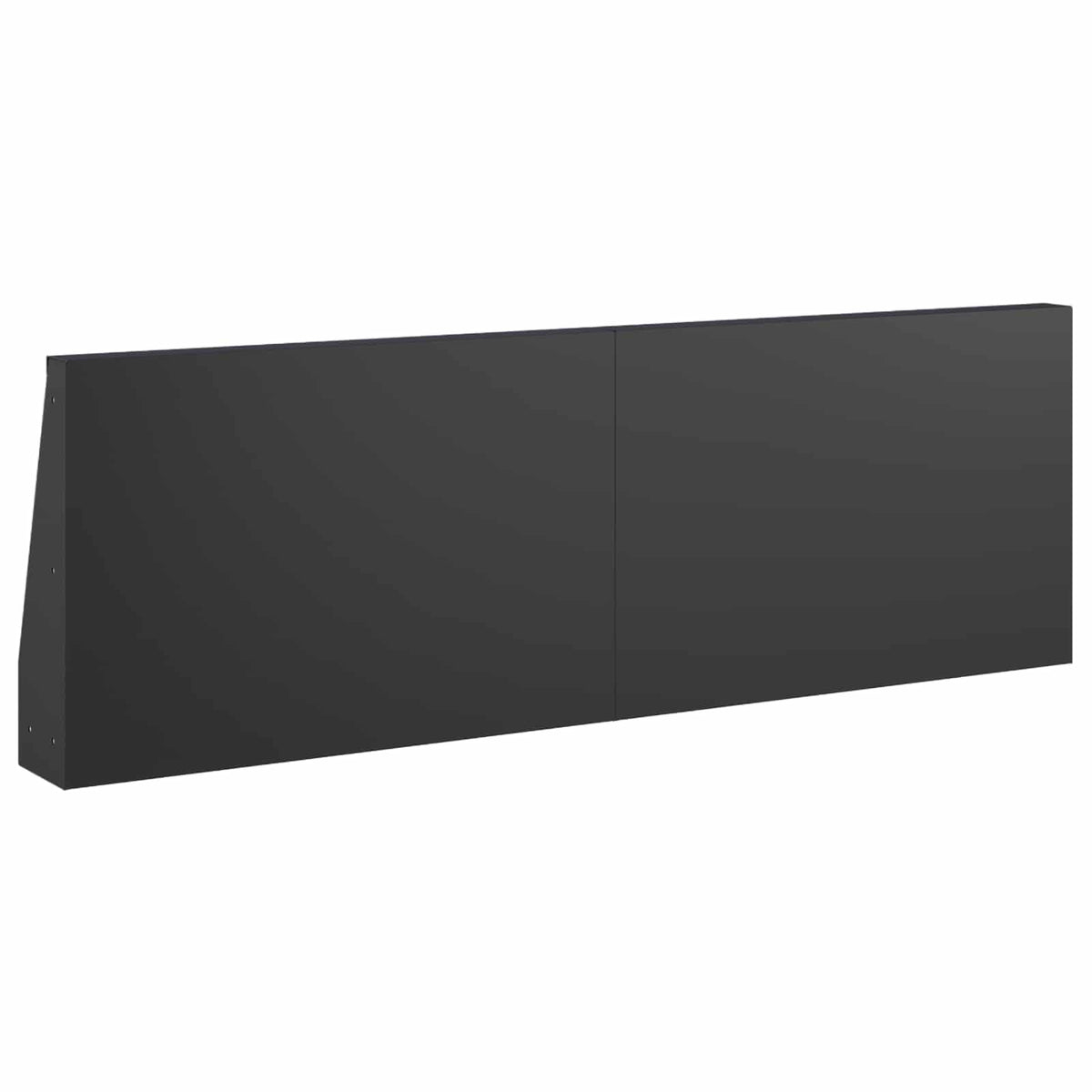 Retaining Wall 2 pcs 60 x 12 x 30 cm Steel Black
