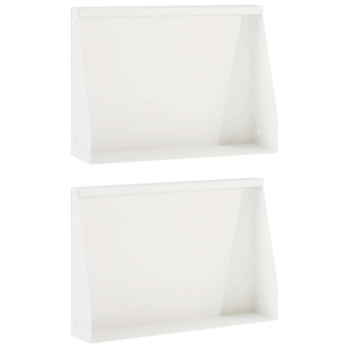 Retaining Wall 2 pcs 60 x 12 x 30 cm Steel White