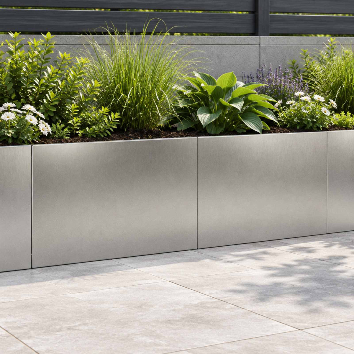 Retaining Wall 2 pcs 60 x 12 x 30 cm Stainless Steel Silver
