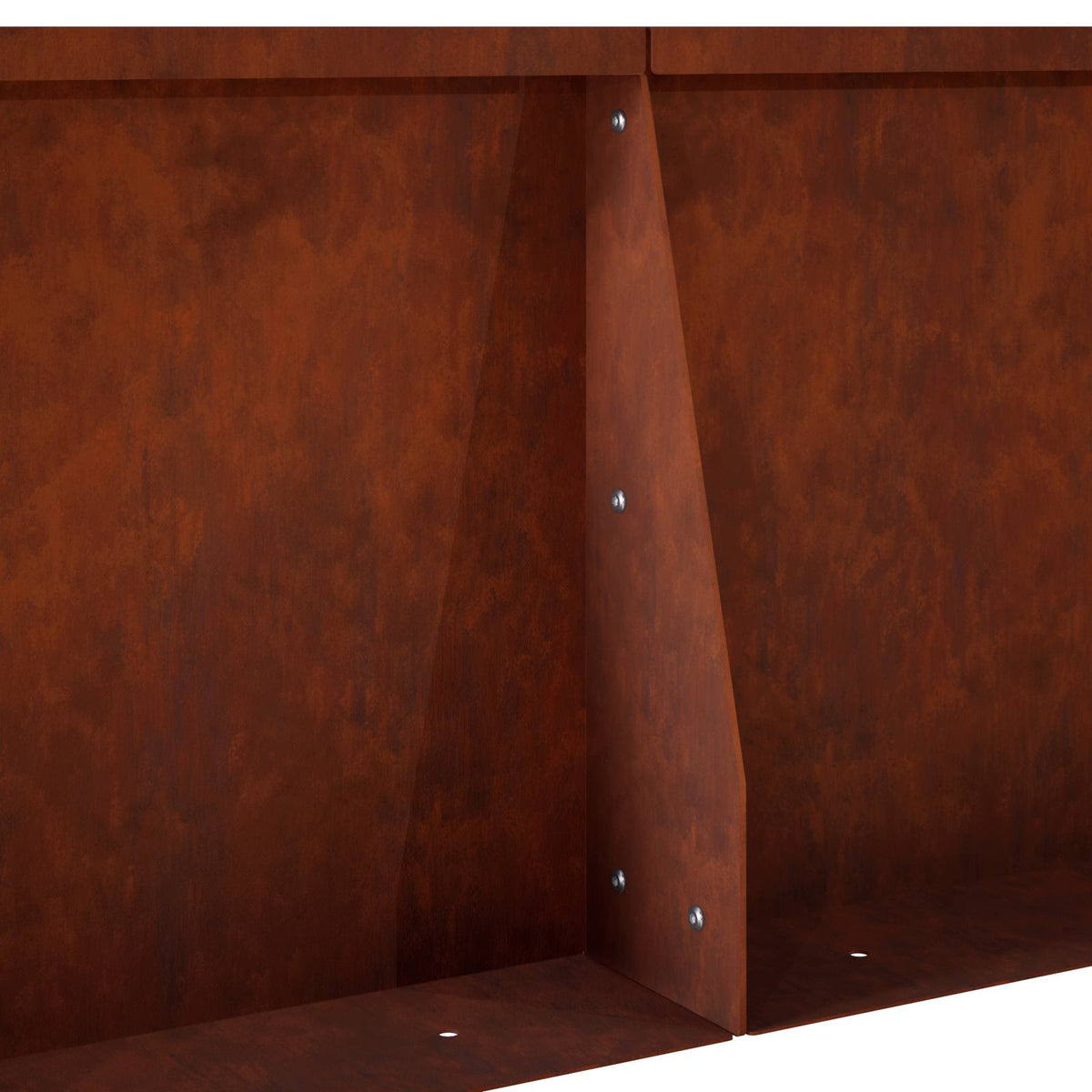 Retaining Wall 2 pcs 60 x 12 x 30 cm Weathering Steel Rusty