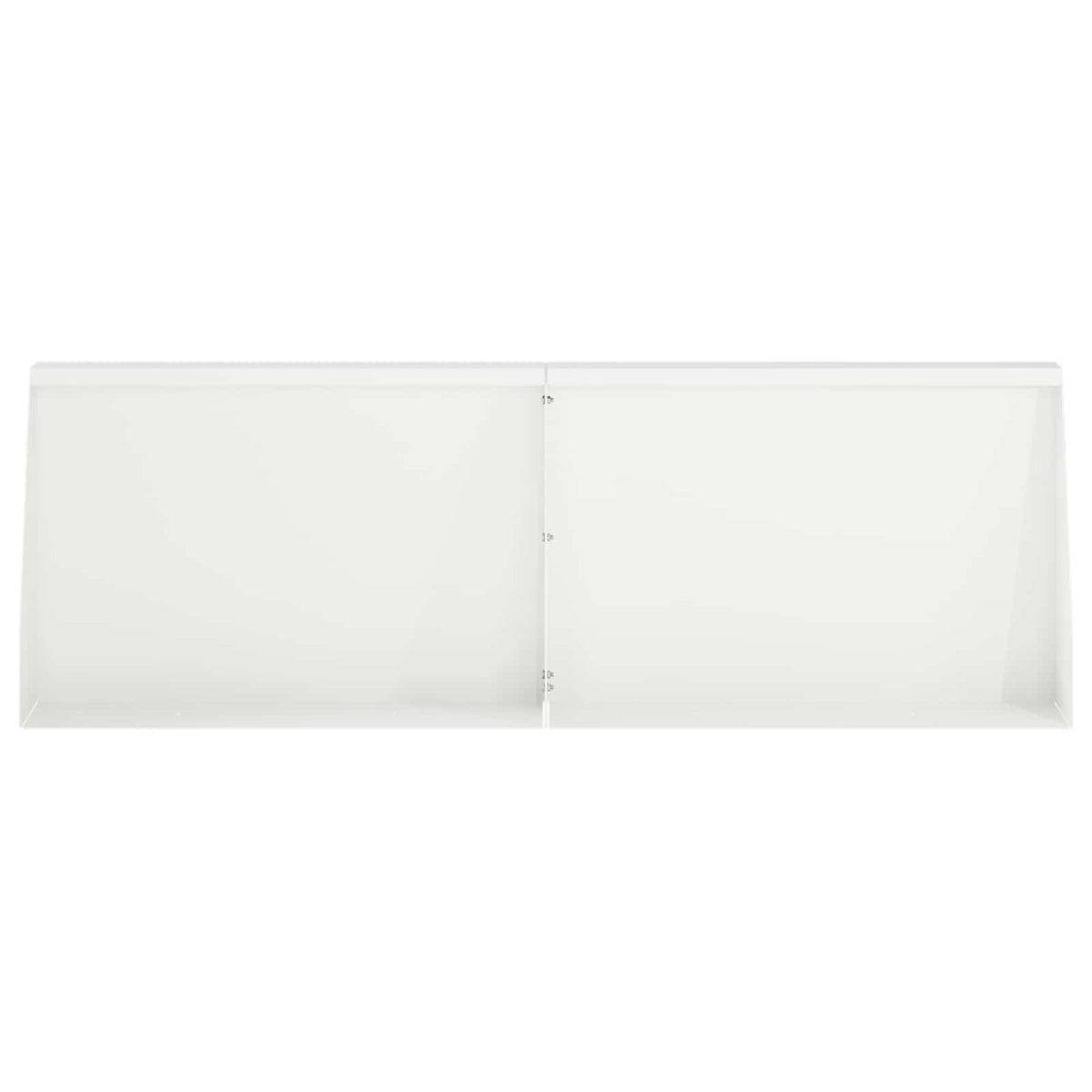 Retaining Wall 2 pcs 60 x 12 x 40 cm Steel White