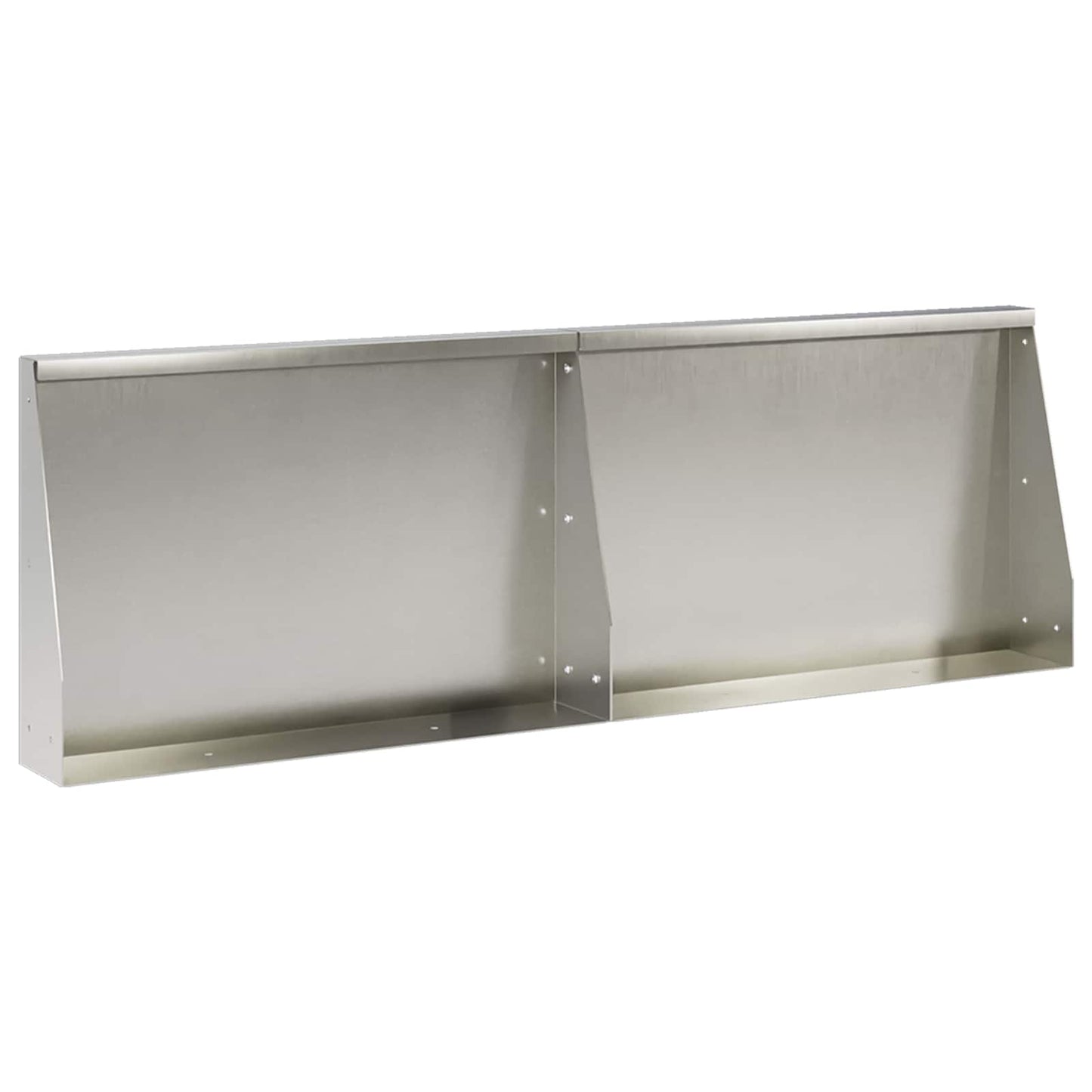 Retaining Wall 2 pcs 60 x 12 x 40 cm Stainless Steel Silver
