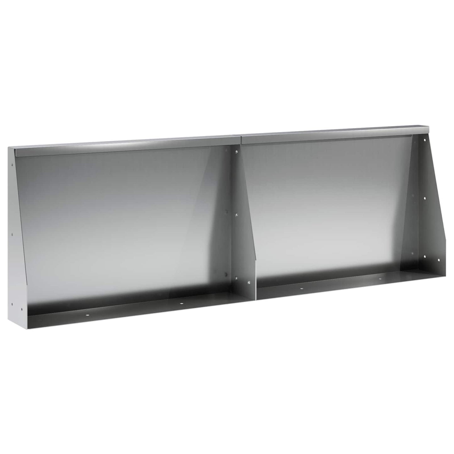 Retaining Wall 2 pcs 60 x 12 x 40 cm Galvanised Steel Silver