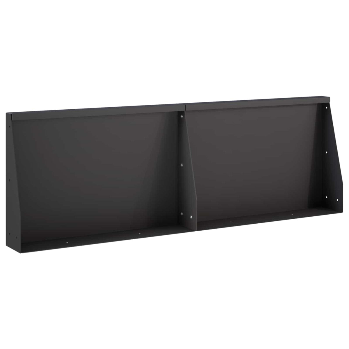 Retaining Wall 2 pcs 60 x 12 x 50 cm Steel Black