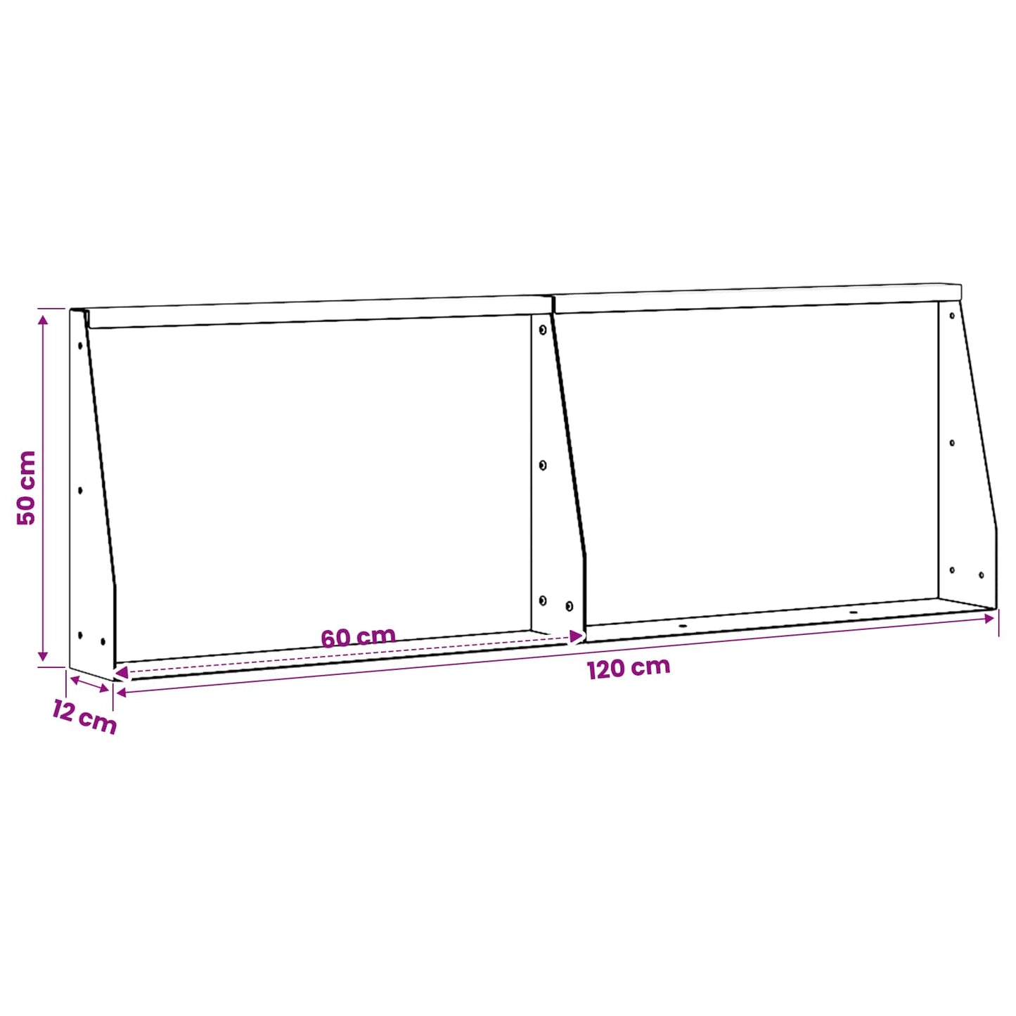 Retaining Wall 2 pcs 60 x 12 x 50 cm Steel White